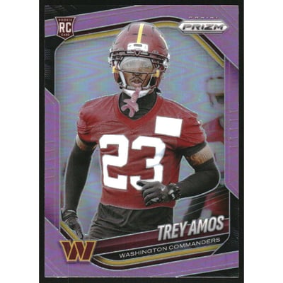 2025 Panini Prizm Prizms Pink #400 Trey Amos