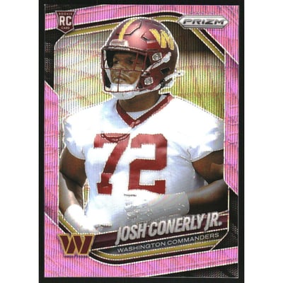 2025 Panini Prizm Prizms Pink Wave #382 Josh Conerly Jr.