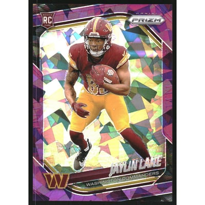 2025 Panini Prizm Prizms Purple Ice #356 Jaylin Lane
