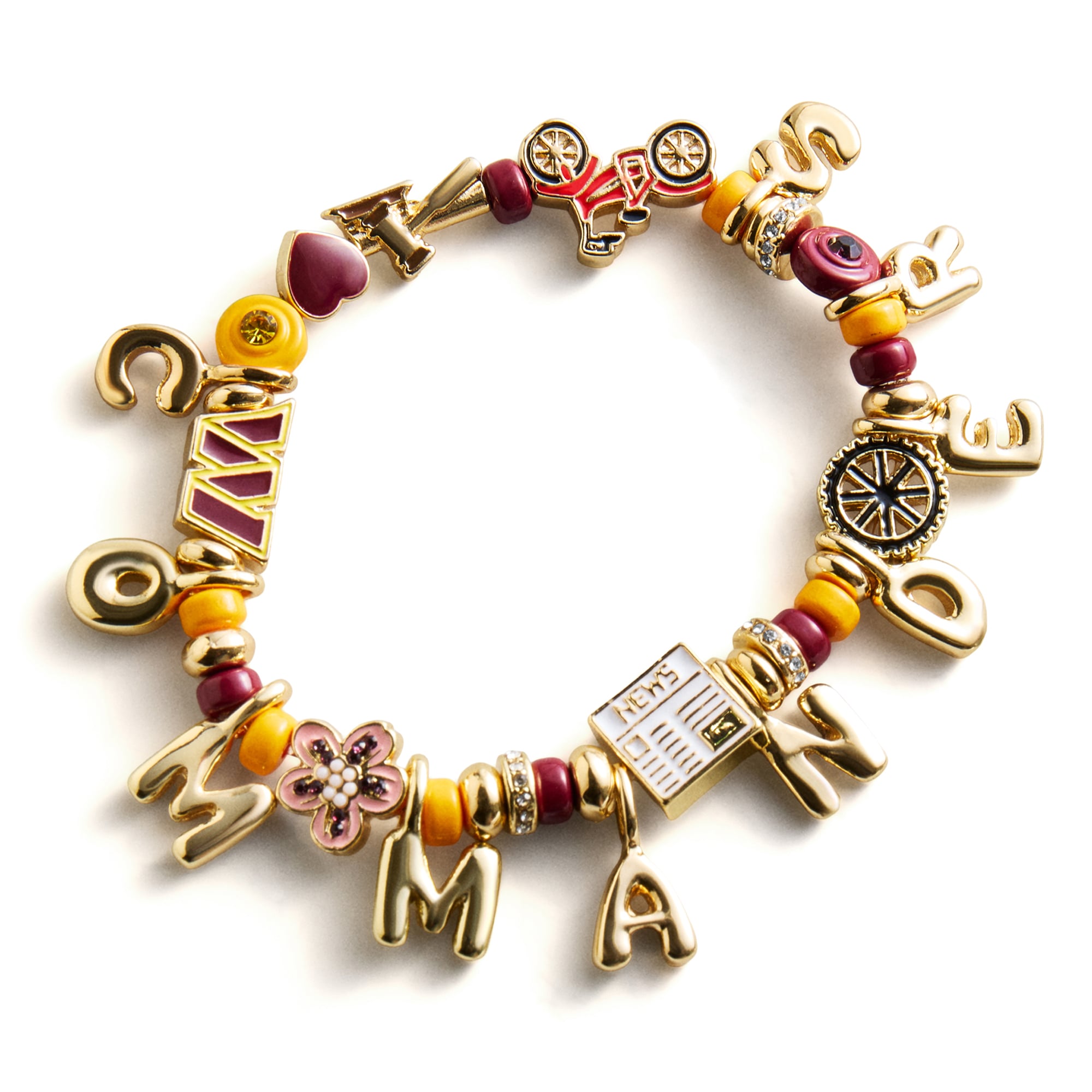 BaubleBar Washington Commanders Motif Beaded Bracelet