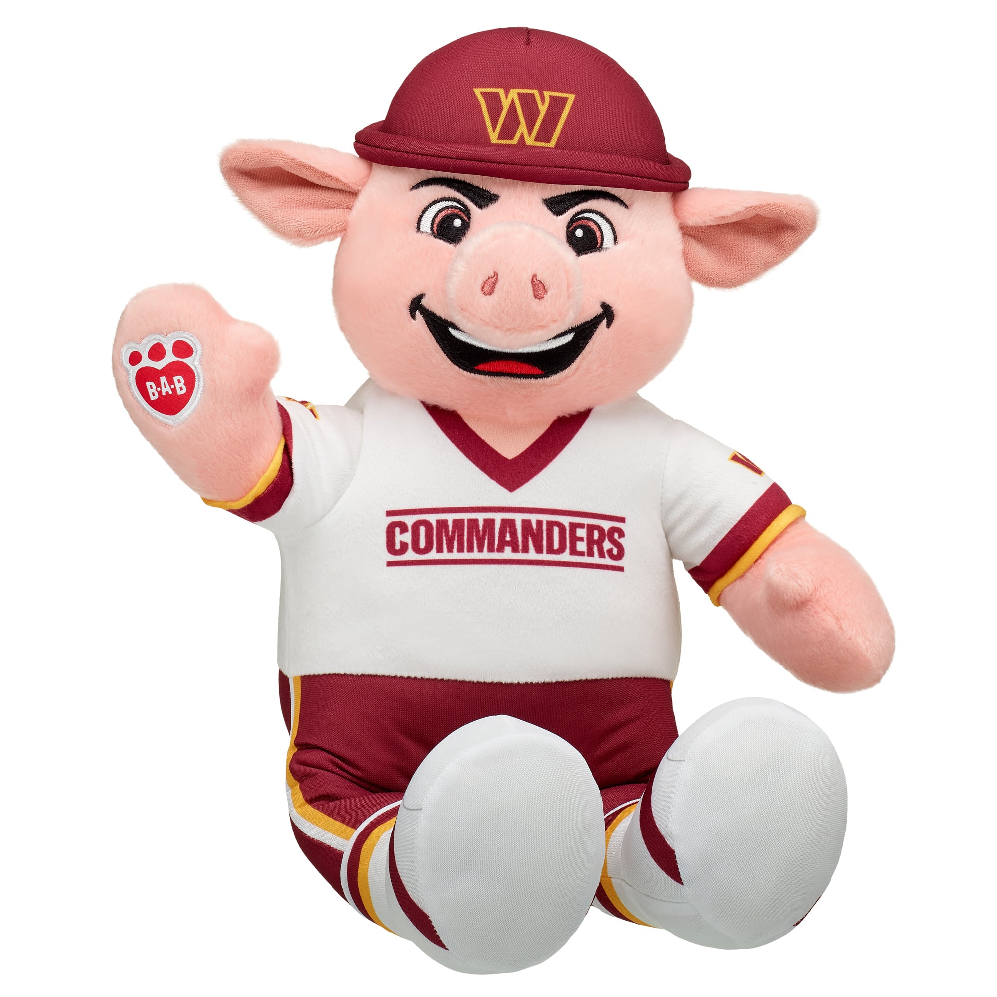 Peluche mascotte des Washington Commanders de Build-A-Bear