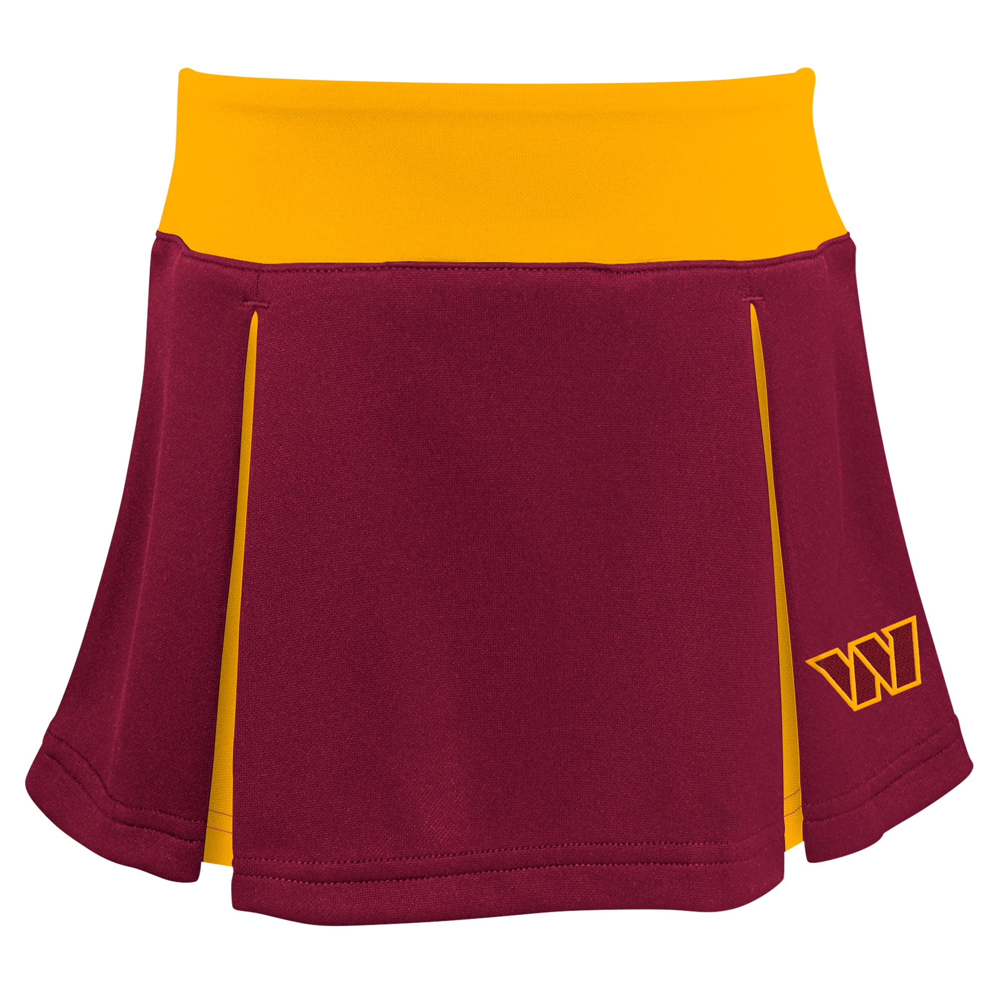 Ensemble de pom-pom girls trois pièces Spirit Cheer pour filles bordeaux Washington Commanders
