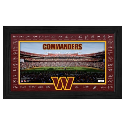 Washington Commanders Highland Mint 12" x 20" 2026 Signature Gridiron Panoramic Framed Photo