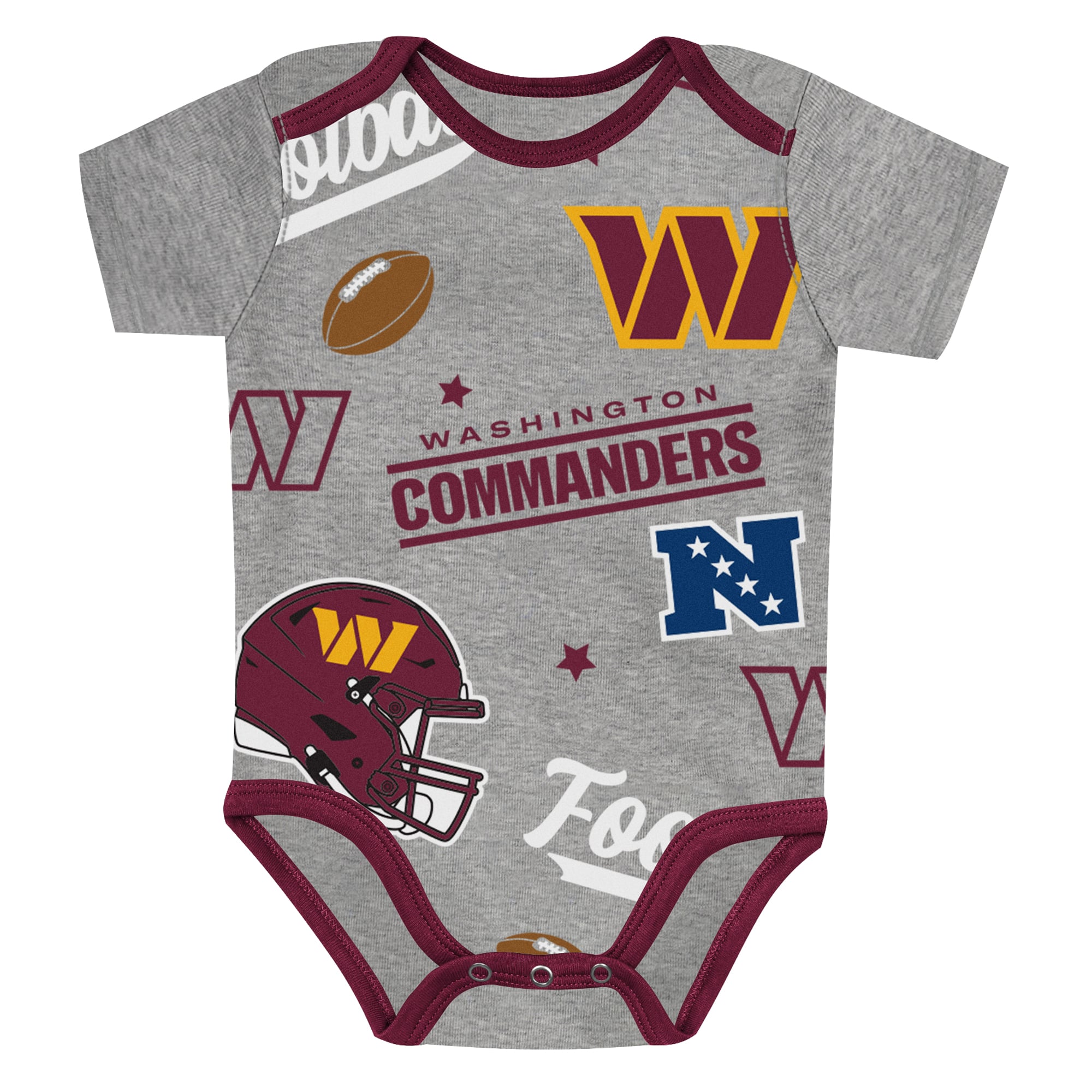 Infant Outerstuff  Washington Commanders First Round Pick 3-Piece Bodysuit Set