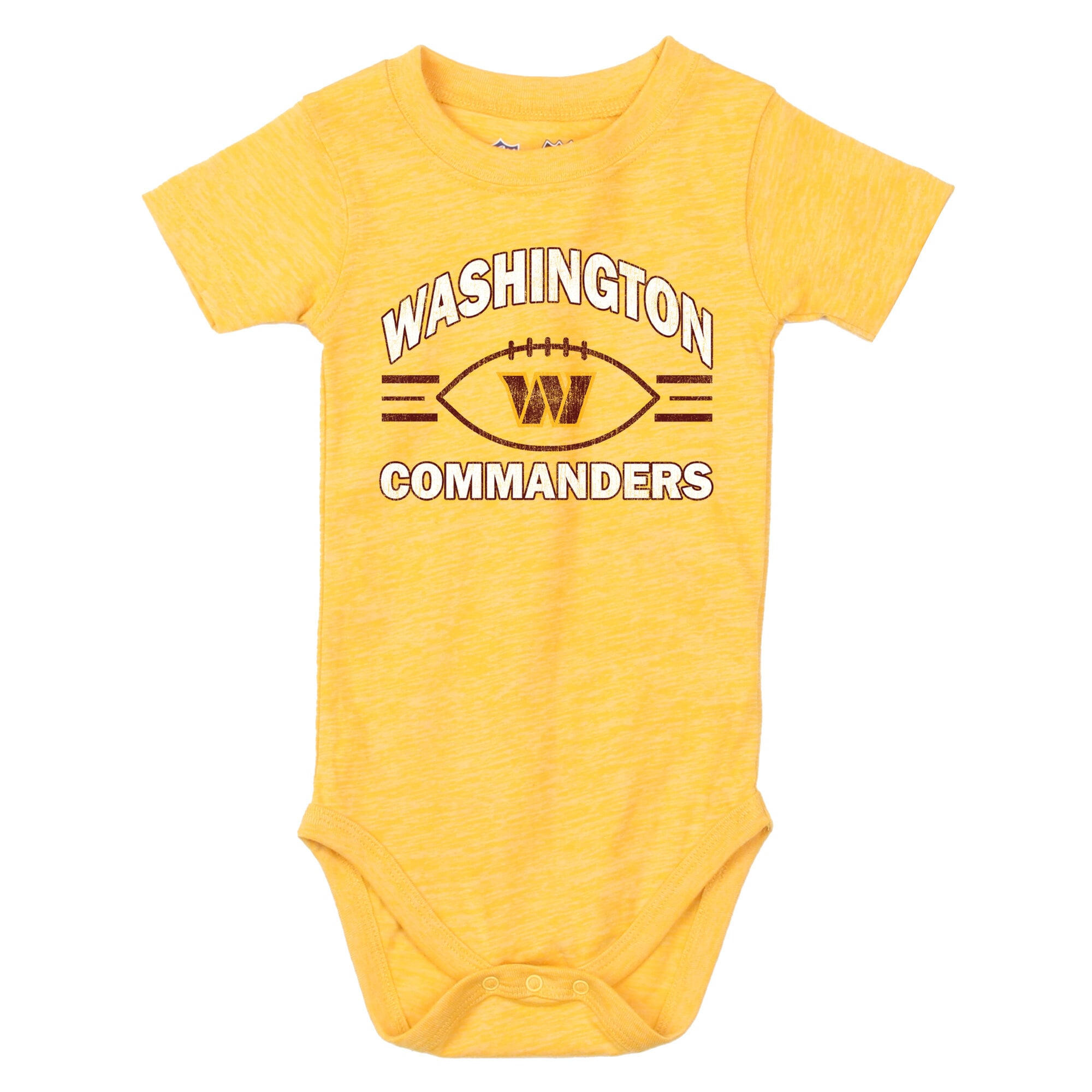 Ensemble body et short pour bébé Wes & Willy Gold/Bordeaux Washington Commanders Cloudy Yard Hopper