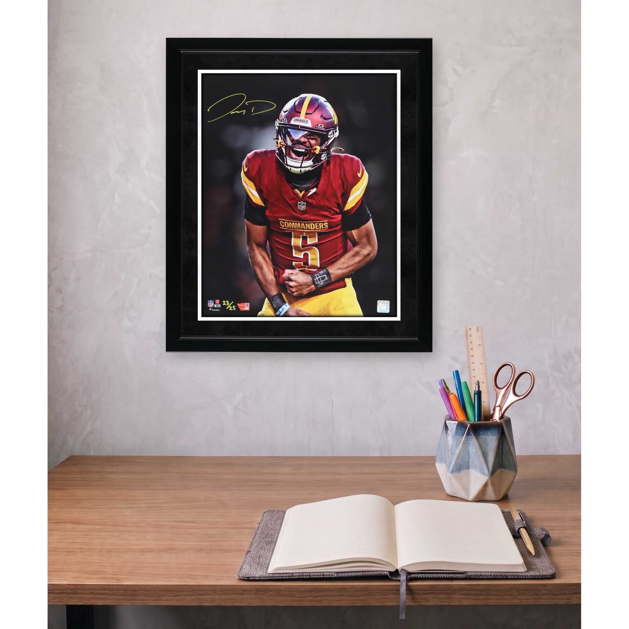 Jayden Daniels Washington Commanders Autographed 16" x 20" Unleashed Photograph - Limited Edition of 25