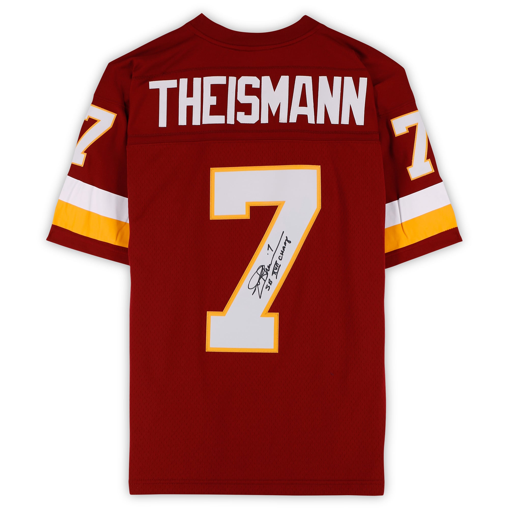 Joe Theismann Washington Commanders Autographed Burgundy Mitchell & Ness 1982 Replica Jersey with "SB XVII Champs" Inscription
