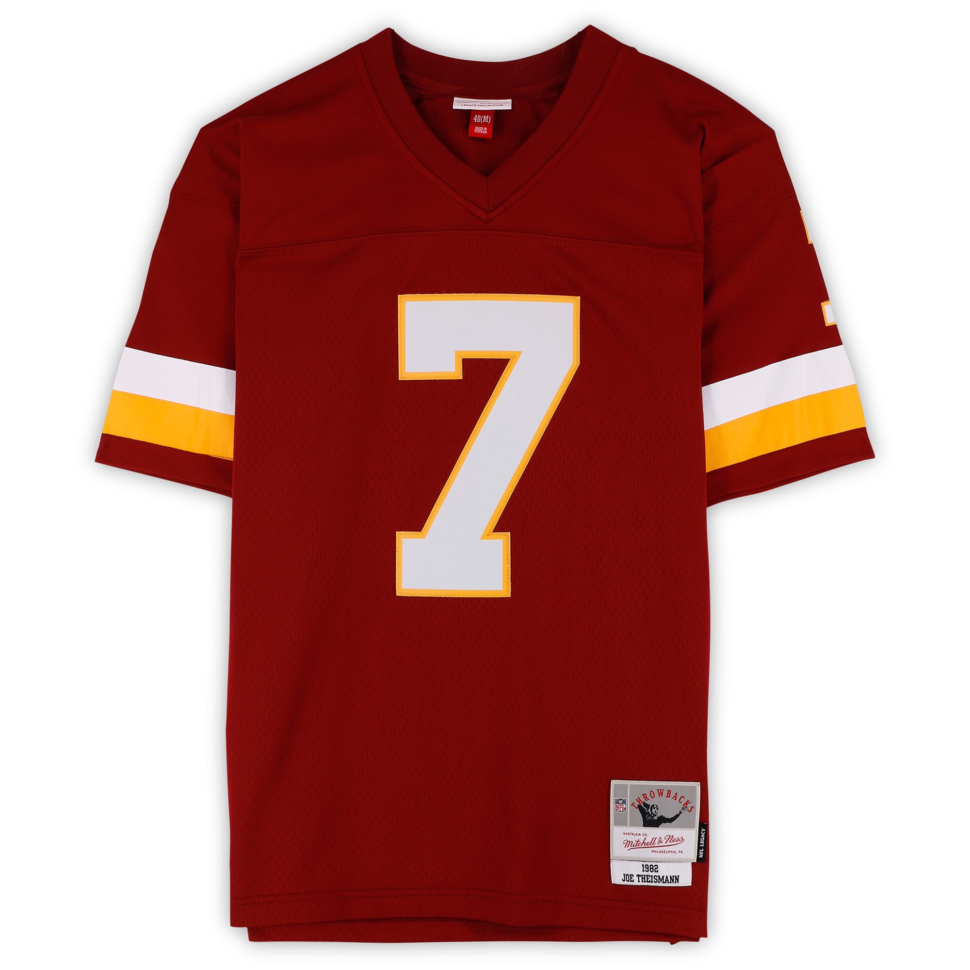 Joe Theismann Washington Commanders Autographed Burgundy Mitchell & Ness 1982 Replica Jersey with "SB XVII Champs" Inscription