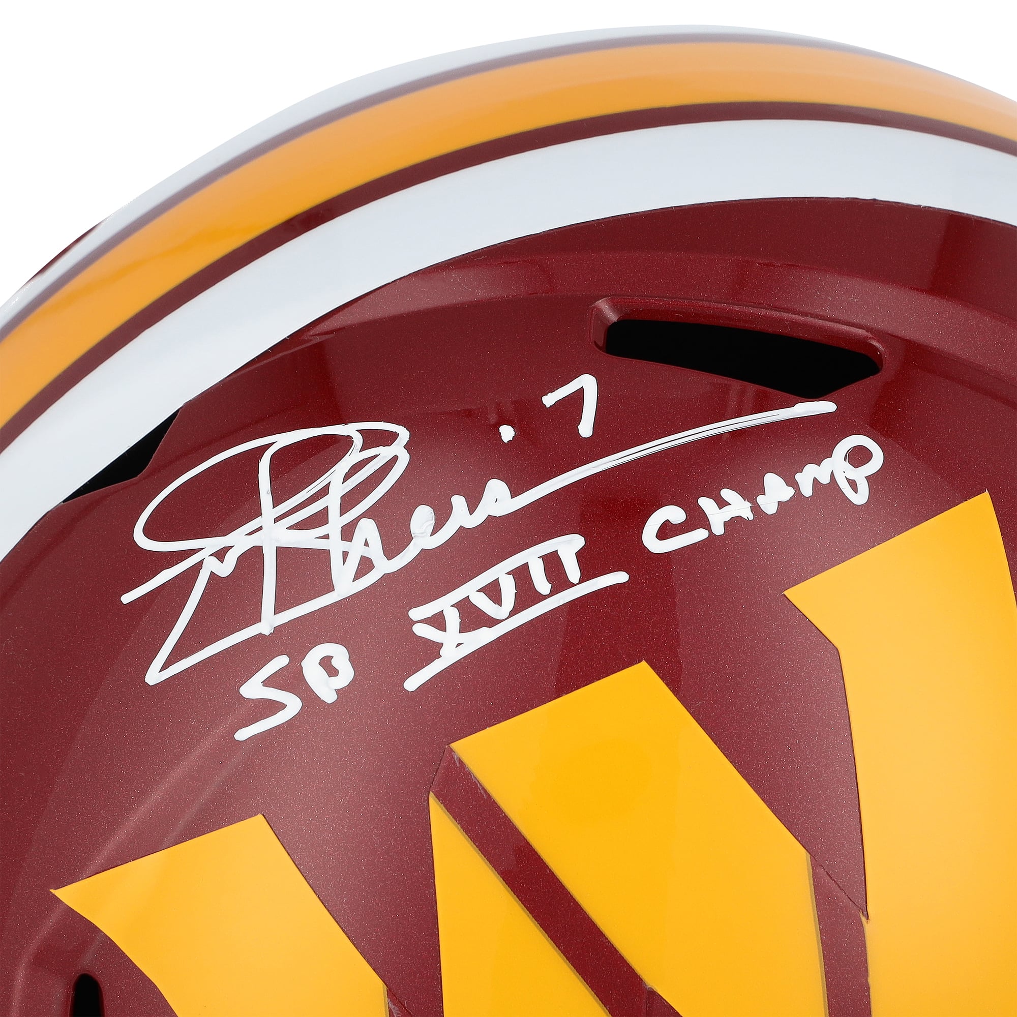 Joe Theismann Washington Commanders Autographed Riddell 2026 Speed Replica Helmet with "SB XVII Champs" Inscription