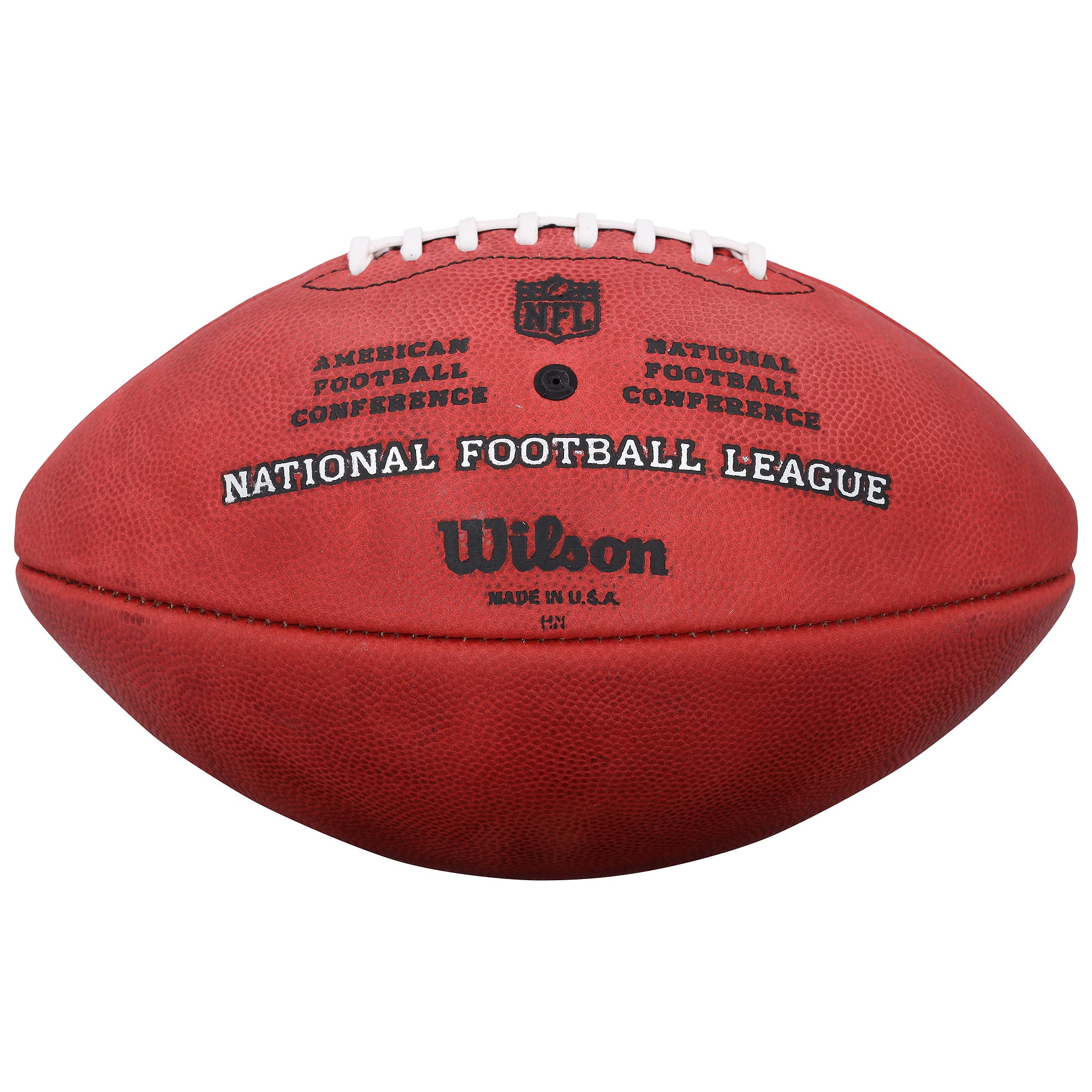 Ballon de football américain Wilson Duke en couleurs, autographié par Joe Theismann, des Washington Commanders, avec inscription « Champions du Super Bowl XVII ».