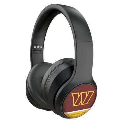 Washington Commanders Keyscaper Personalized Endzone Solid Wireless Bluetooth Headphones With Case