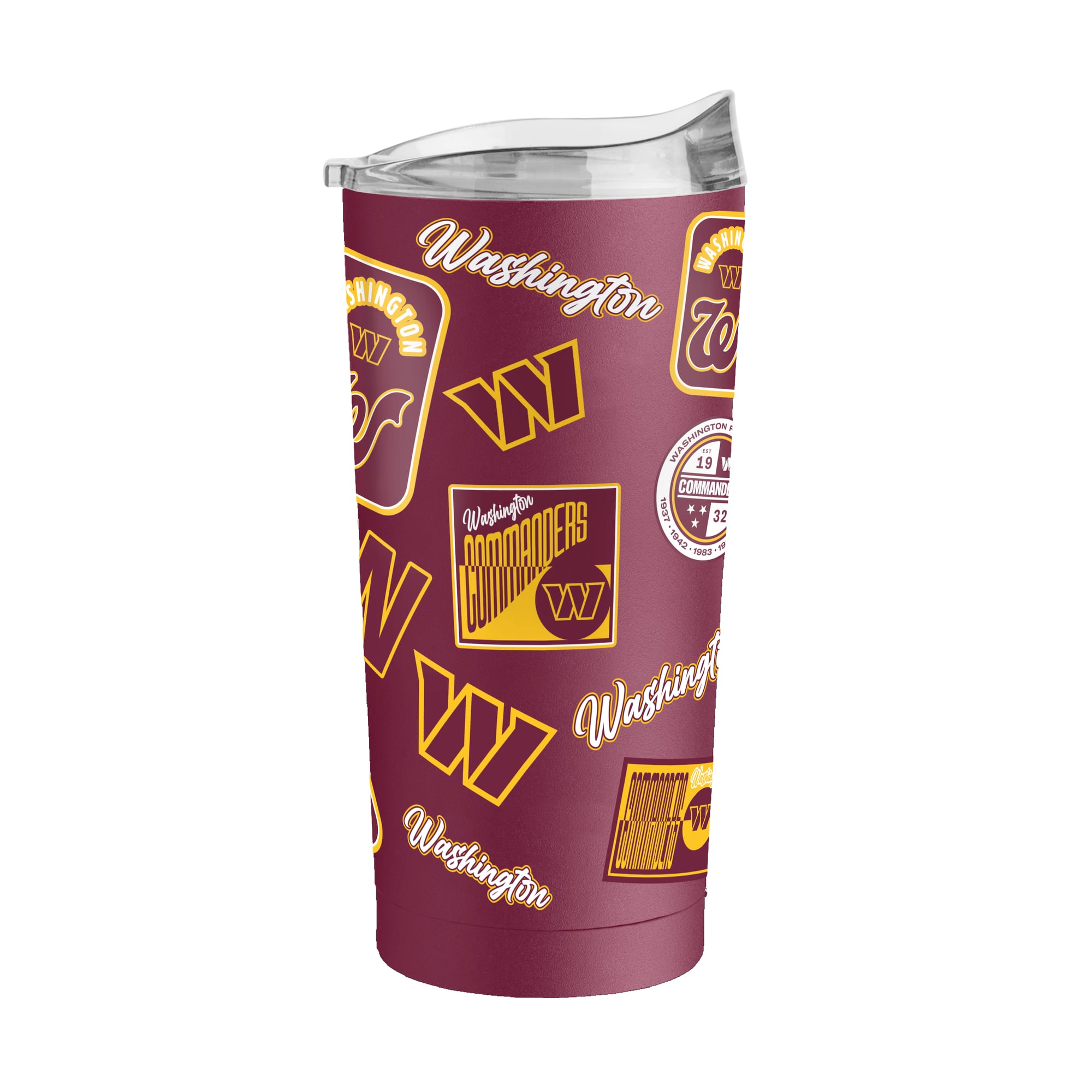 Gobelet isotherme Logo Brands Washington Commanders 20 oz Dreamweave à revêtement en poudre
