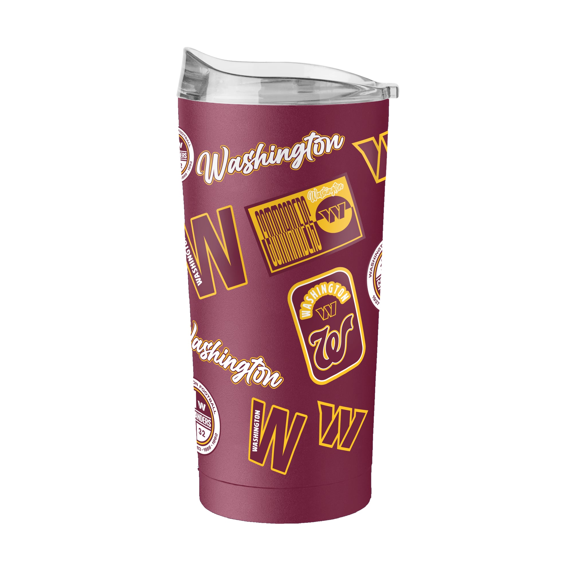 Gobelet isotherme Logo Brands Washington Commanders 20 oz Dreamweave à revêtement en poudre