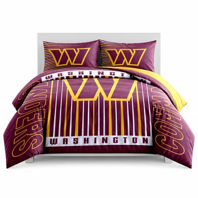 Washington Commanders Logo Brands Momentum 5-Piece Full/Queen Bedding Set