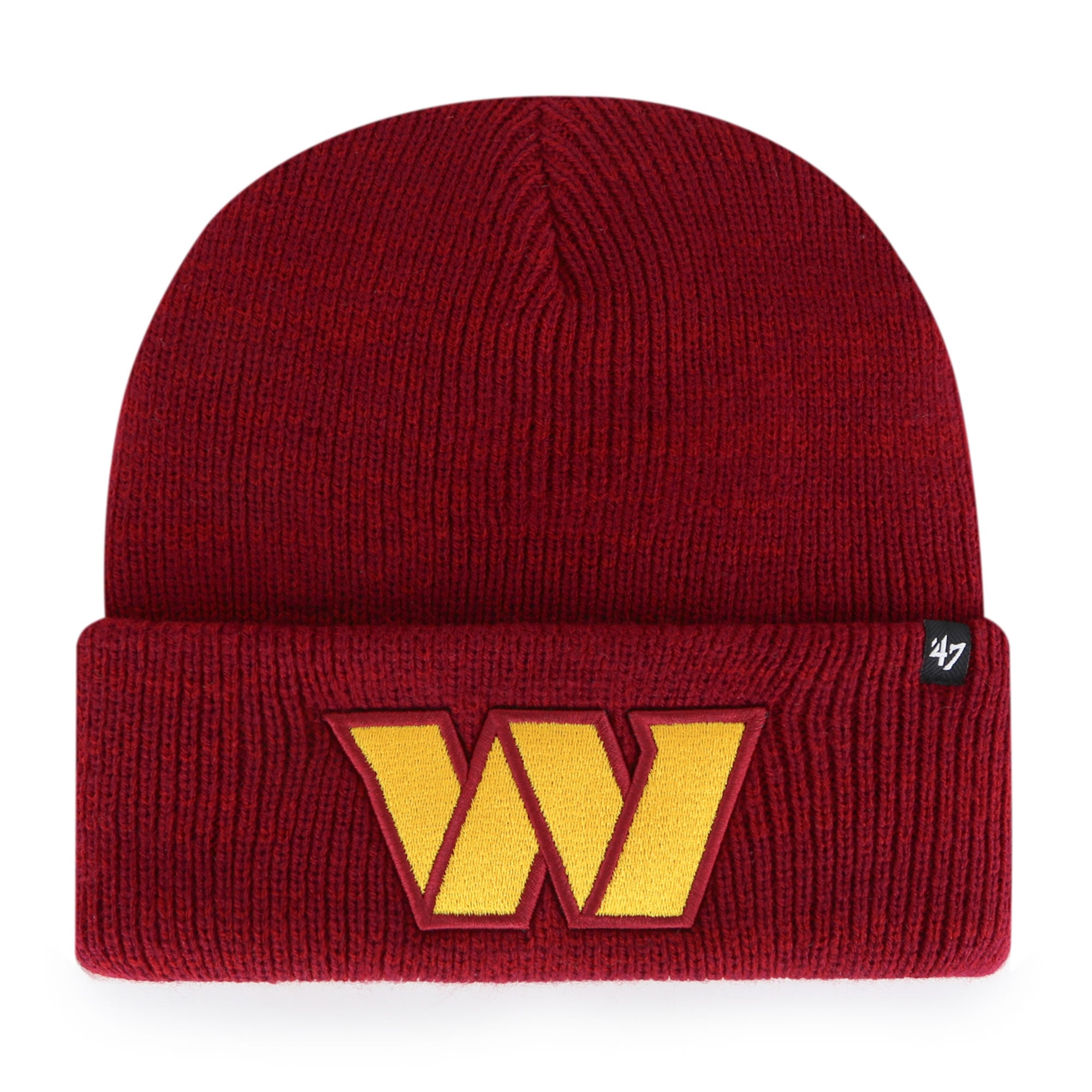 Bonnet en tricot à revers '47 bordeaux Washington Commanders Brain Freeze pour hommes