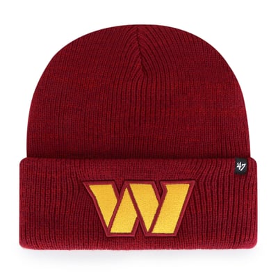 Washington Commanders '47 Brain Freeze Cuffed Knit Hat - Burgundy