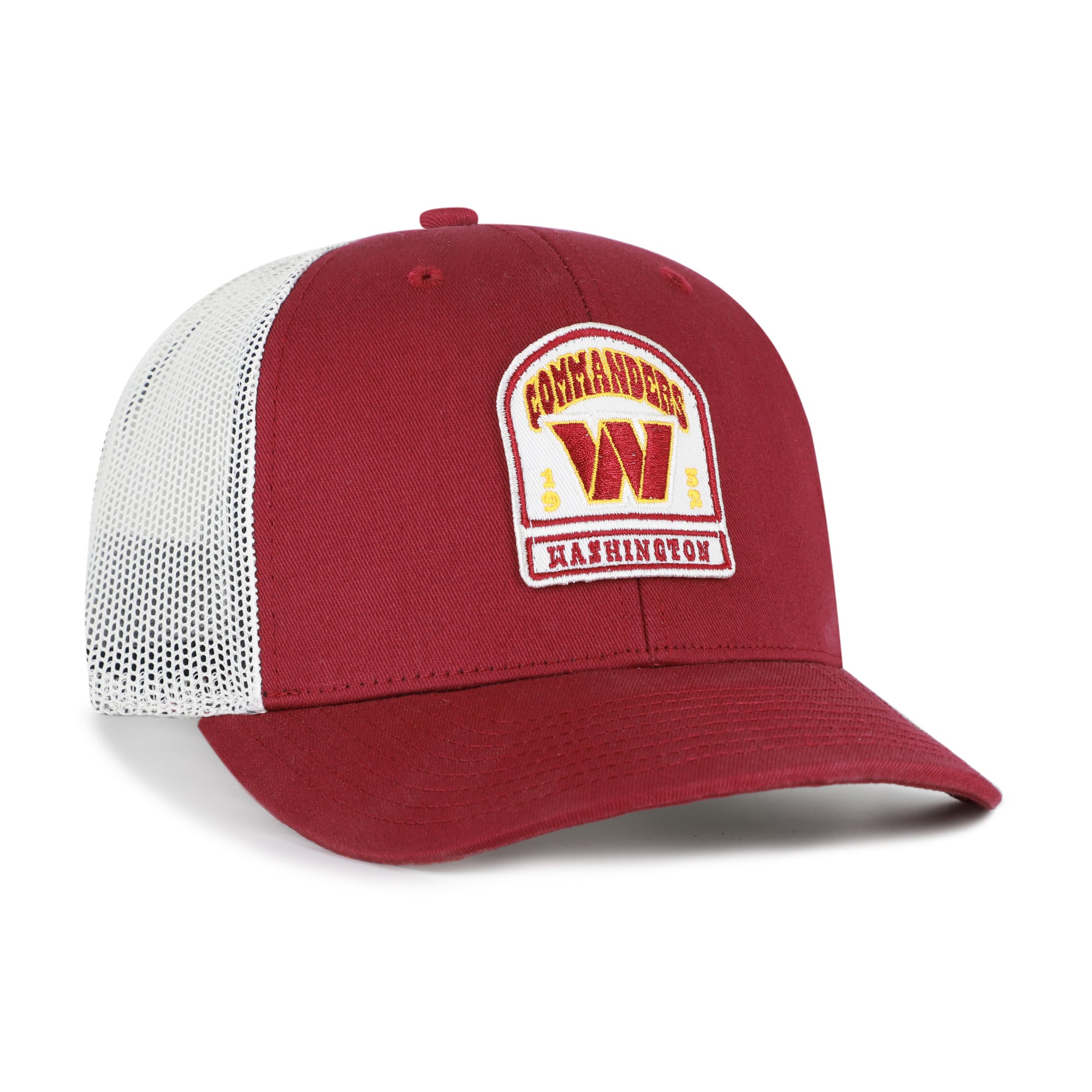 Men's '47 Burgundy Washington Commanders Headstone Trucker Adjustable Hat