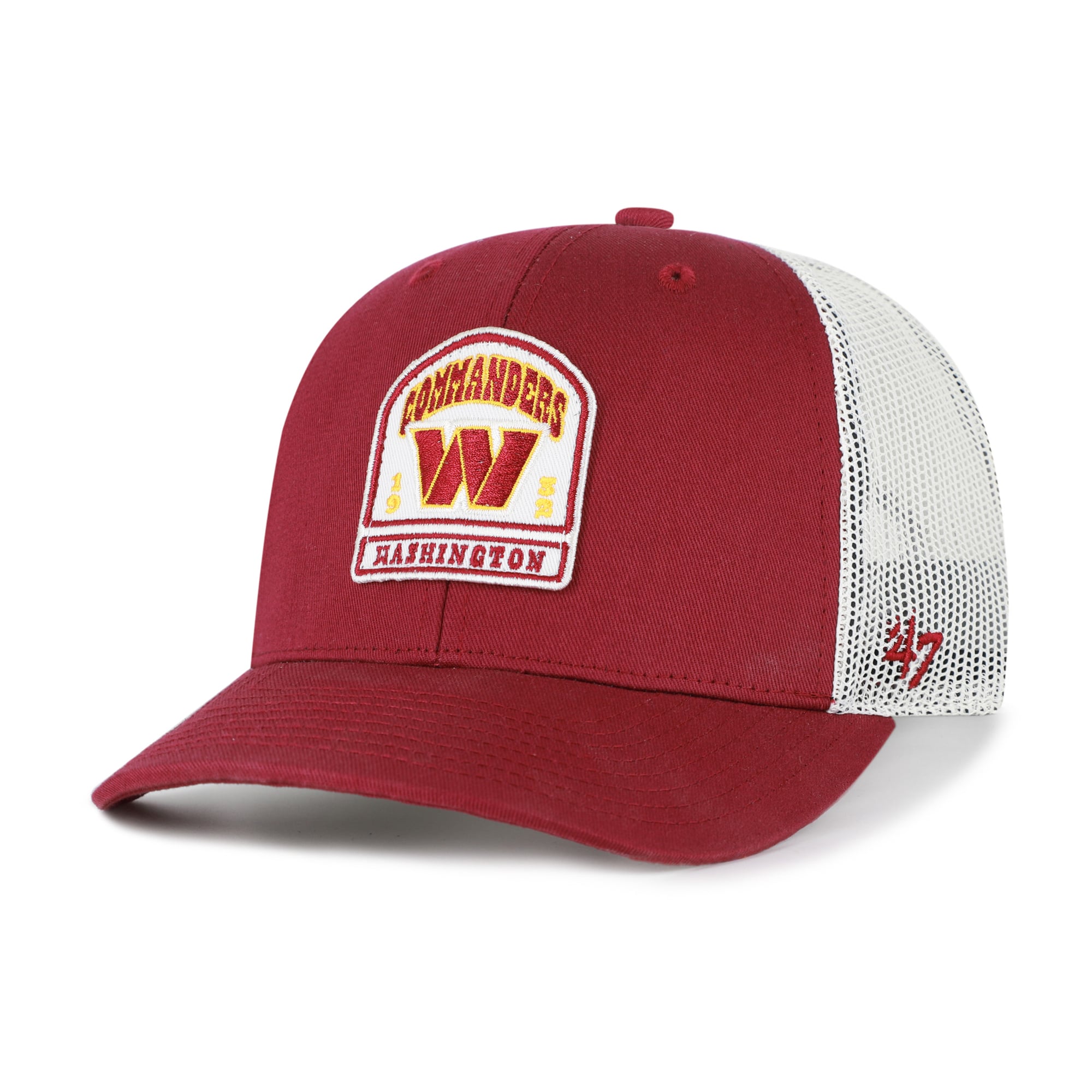 Men's '47 Burgundy Washington Commanders Headstone Trucker Adjustable Hat