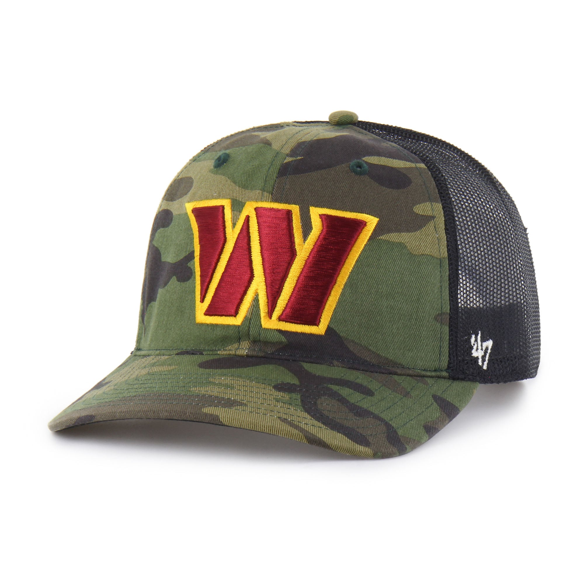Men's '47 Camo Washington Commanders Trucker Adjustable Hat