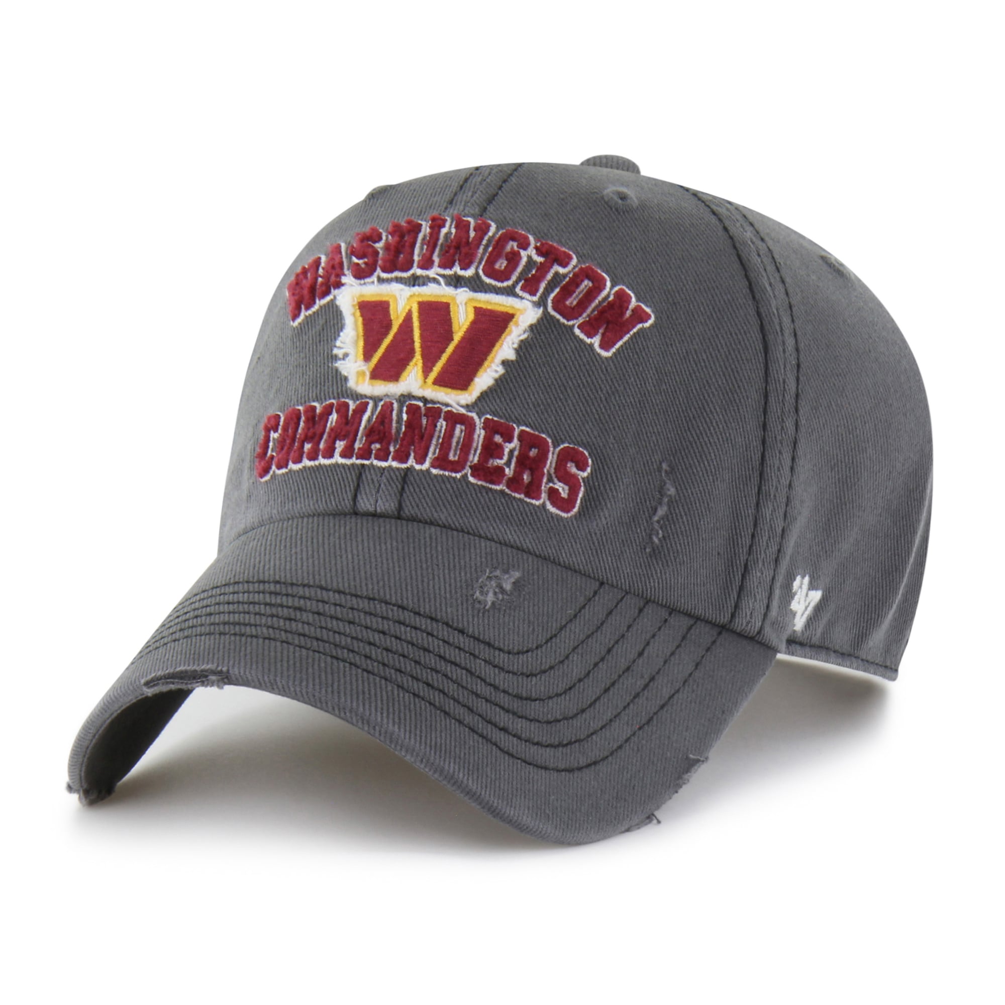 Men's '47  Charcoal Washington Commanders Seymoore Clean Up Adjustable Hat