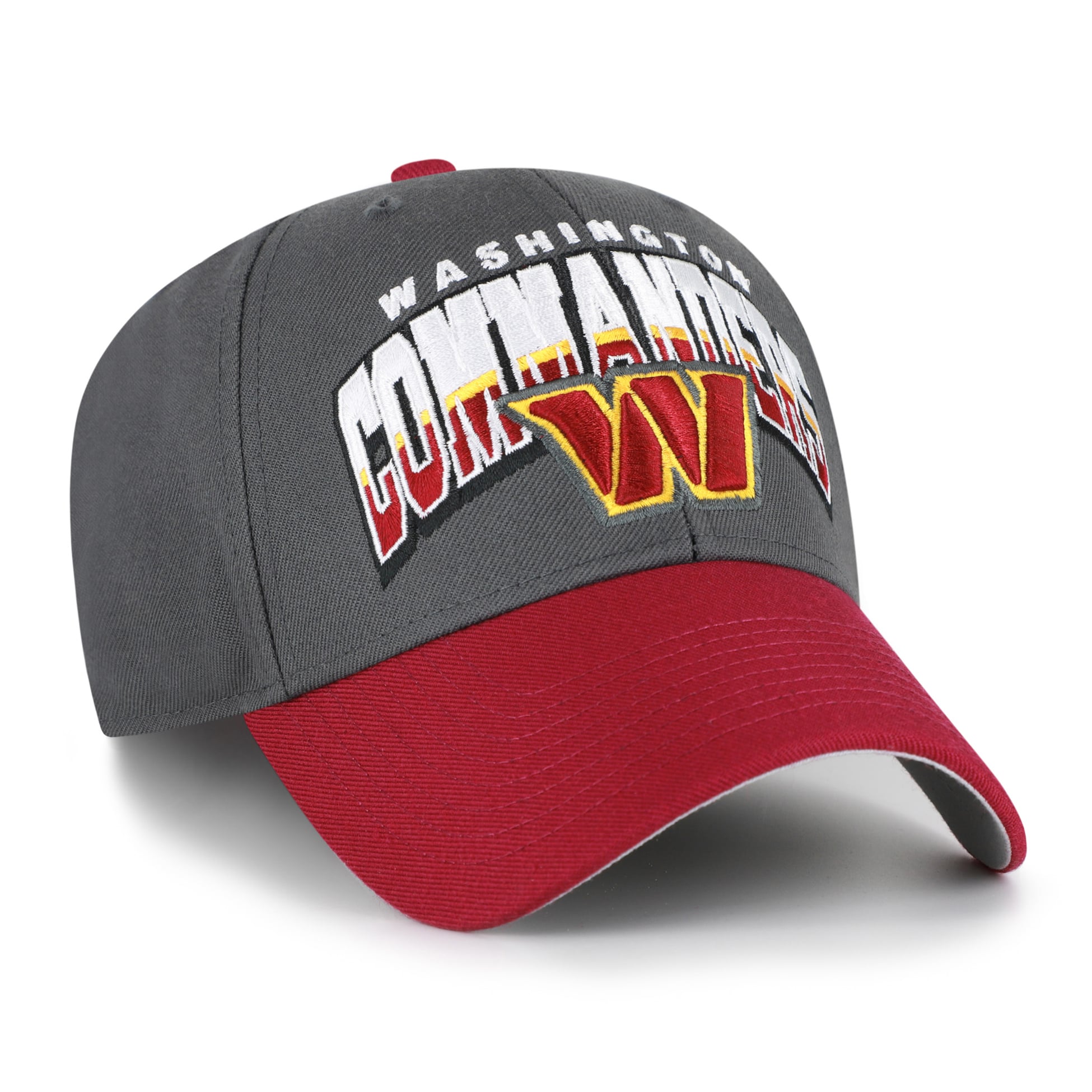 Men's '47 Charcoal Washington Commanders Split Block MVP Adjustable Hat