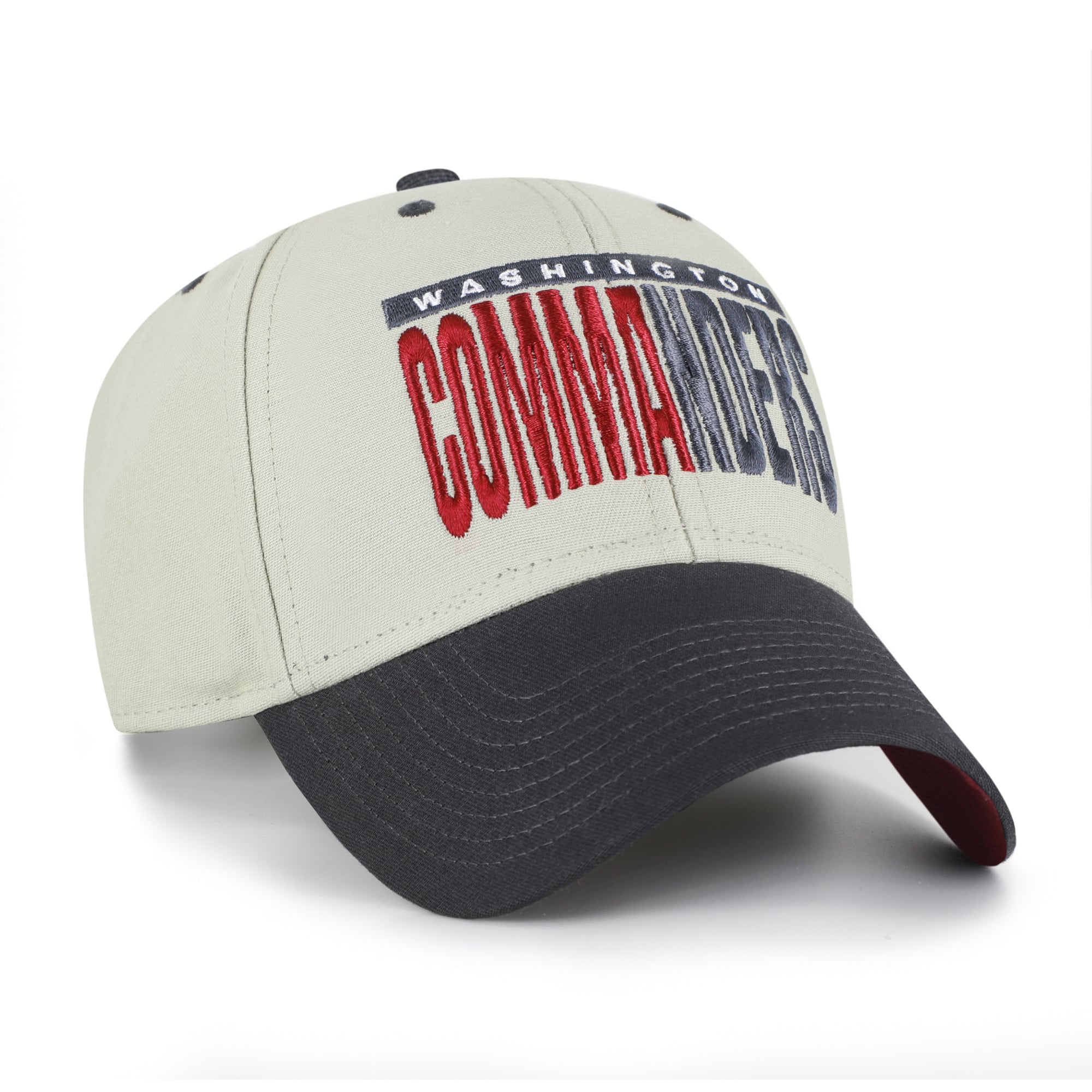 Casquette ajustable pour homme « 47 » Washington Commanders, gris/noir, inscription demi-bloc, MVP