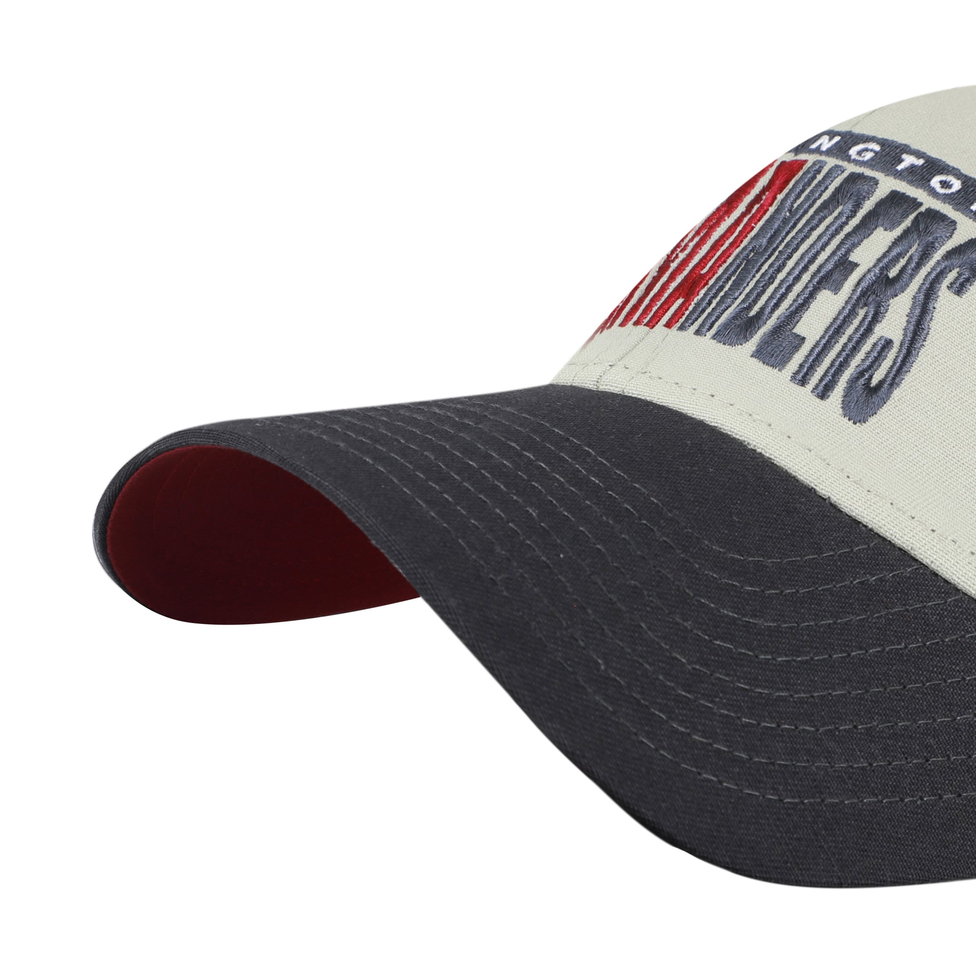 Casquette ajustable pour homme « 47 » Washington Commanders, gris/noir, inscription demi-bloc, MVP