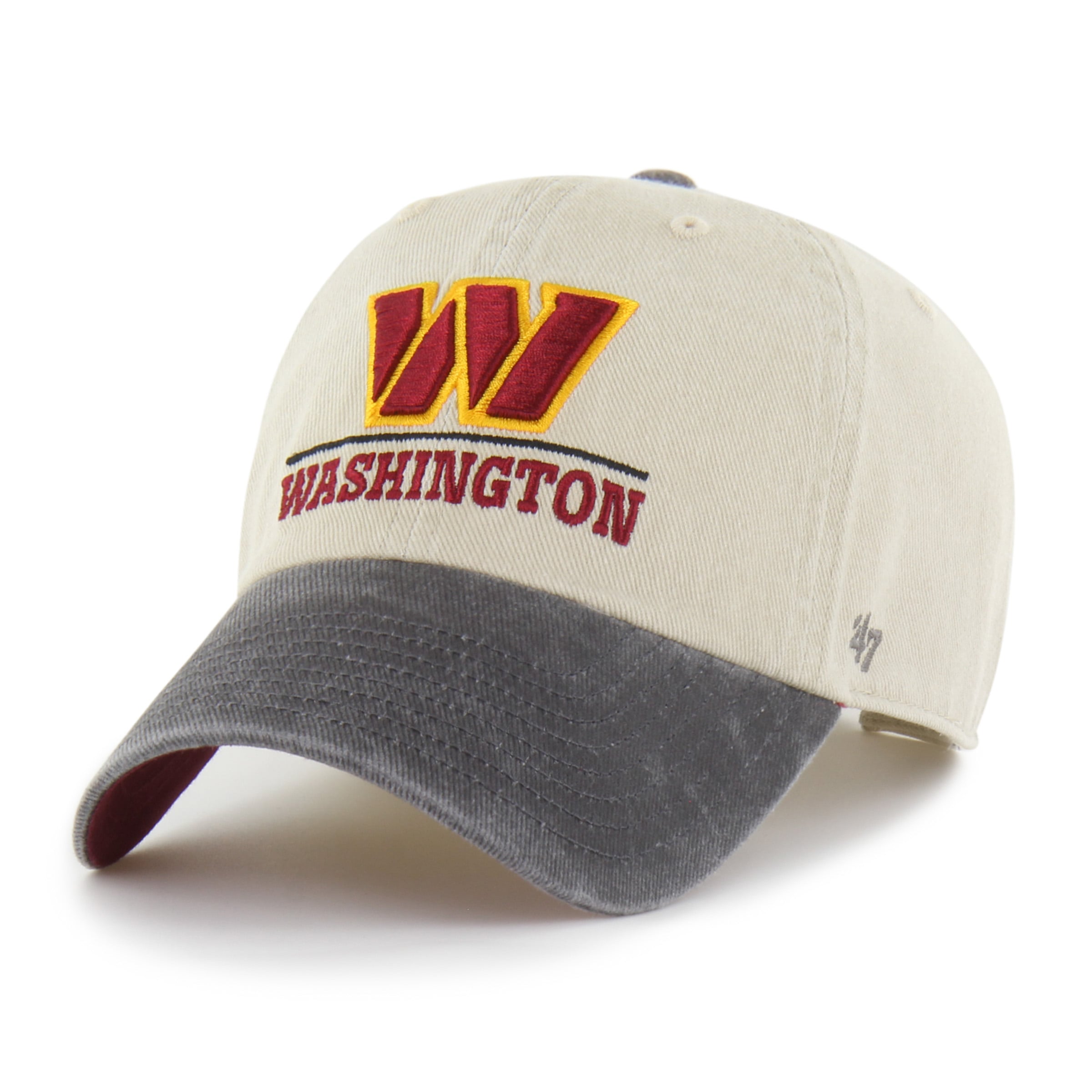 Casquette ajustable pour homme « 47 Natural Washington Commanders Logo Line Clean Up »