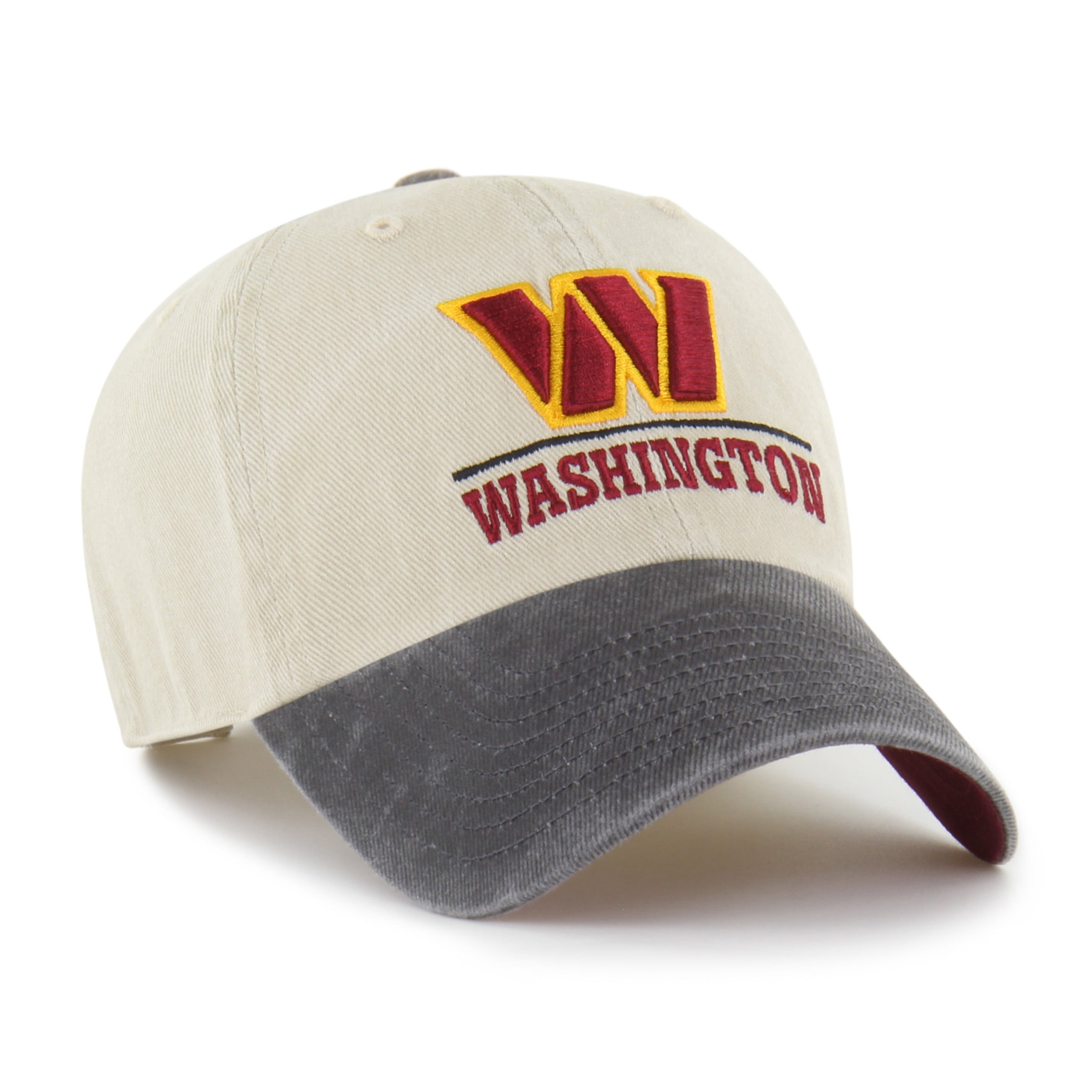 Casquette ajustable pour homme « 47 Natural Washington Commanders Logo Line Clean Up »