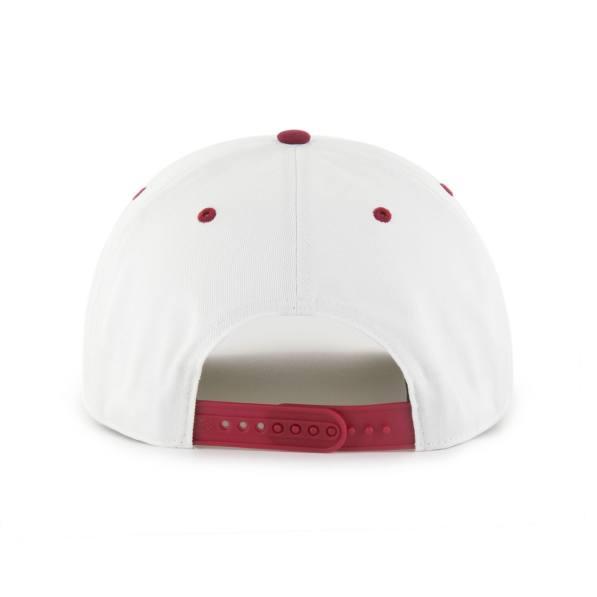 Men's '47 White/Burgundy Washington Commanders Roscoe Two-Toned Hitch Adjustable Hat