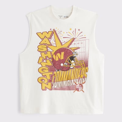 Washington Commanders Abercrombie & Fitch Tank Top - Cream