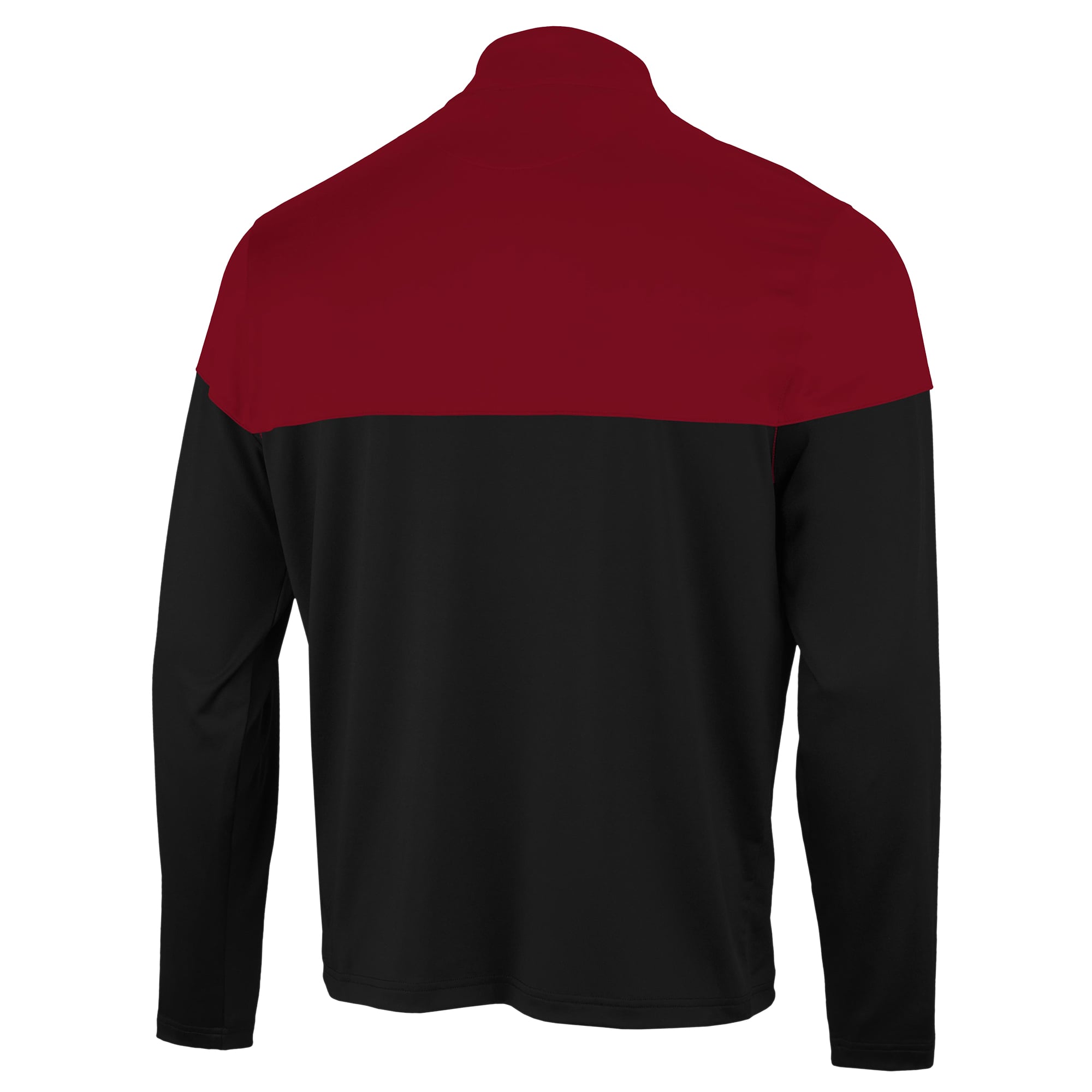 Pull à col zippé Antigua Washington Commanders Hinder noir/bordeaux pour homme