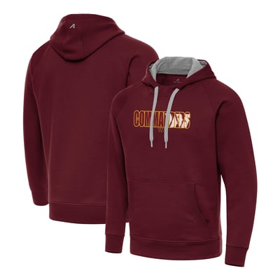 Washington Commanders Antigua Woodland Camo Victory Hoodie - Burgundy
