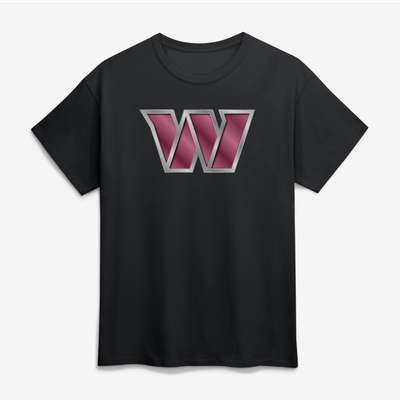 Washington Commanders Big & Tall Metallic Mascot T-Shirt - Black