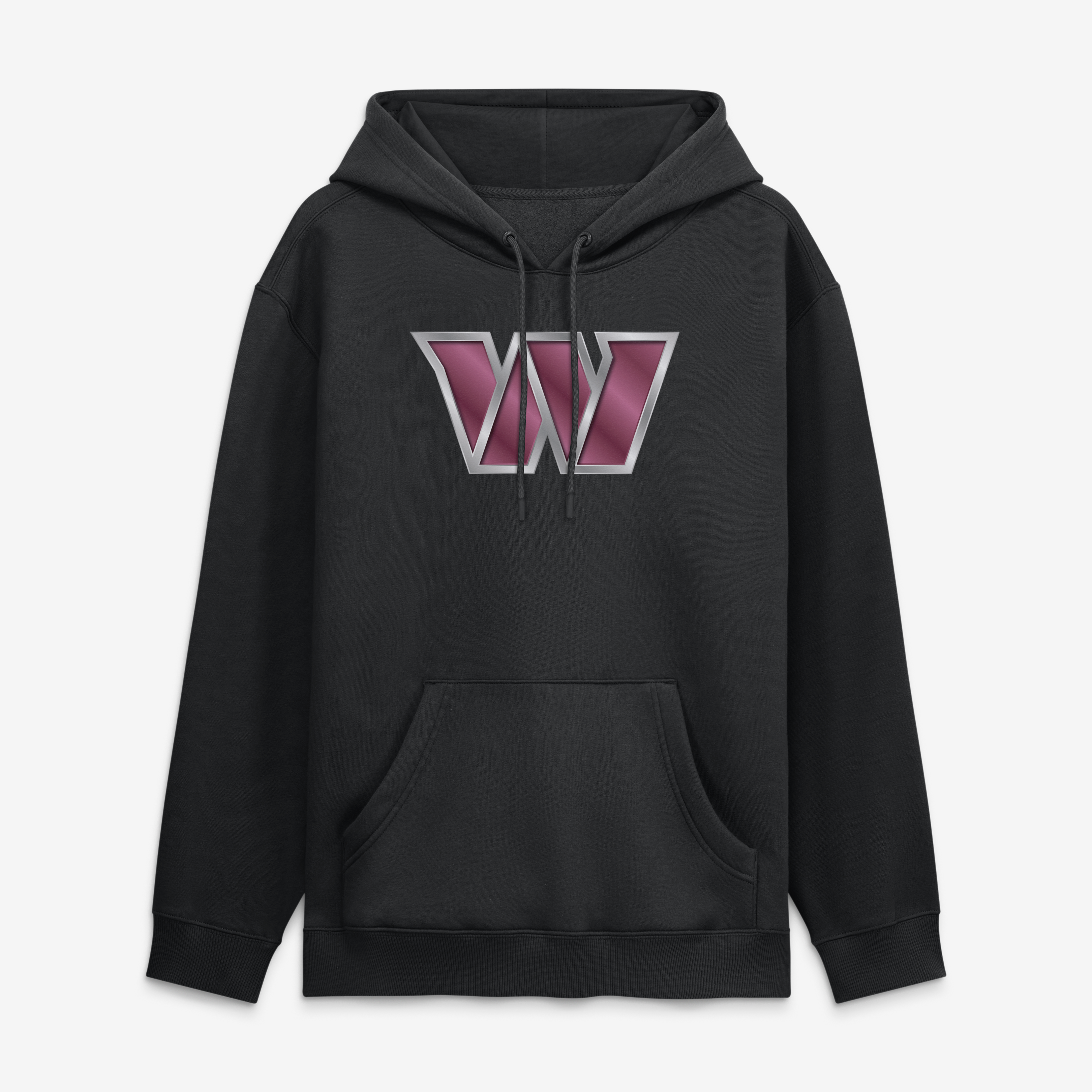 Sweat à capuche noir pour homme avec mascotte métallique des Washington Commanders