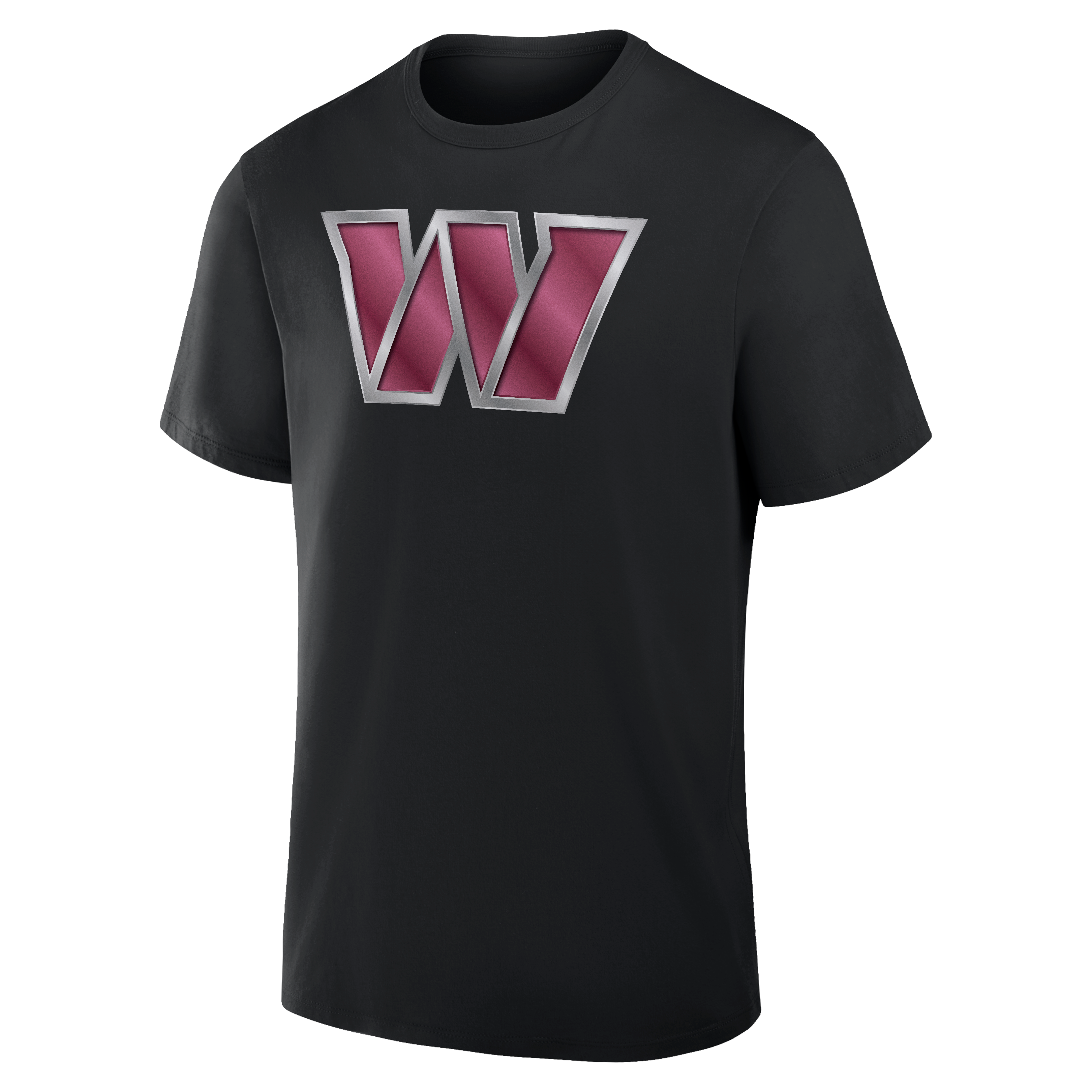 T-shirt noir pour homme Washington Commanders avec mascotte métallique