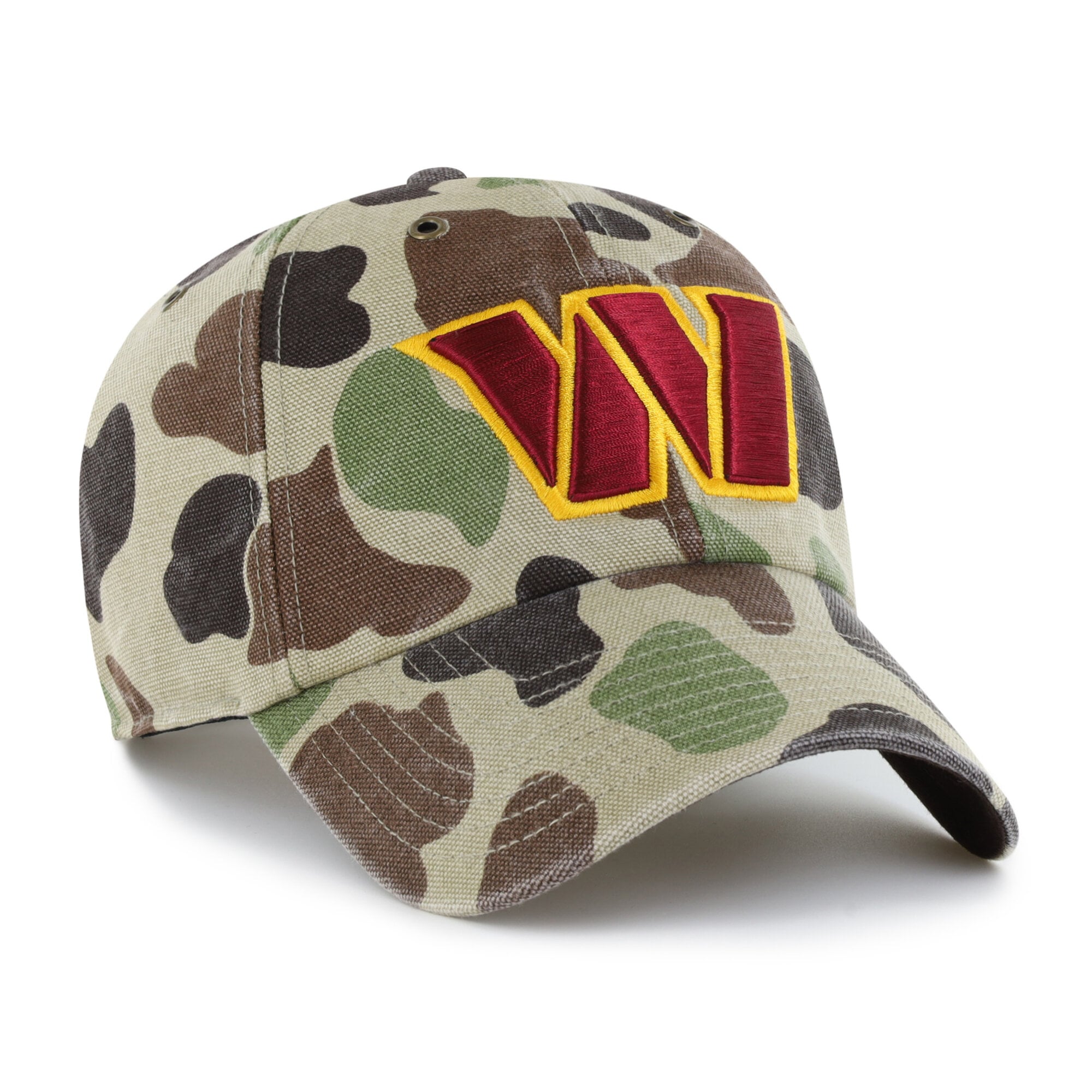 Casquette ajustable Carhartt x '47 Duck Camo Washington Commanders Clean Up pour homme