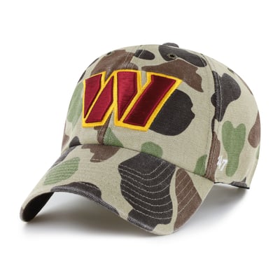 Washington Commanders Carhartt x '47 Clean Up Adjustable Hat - Duck Camo