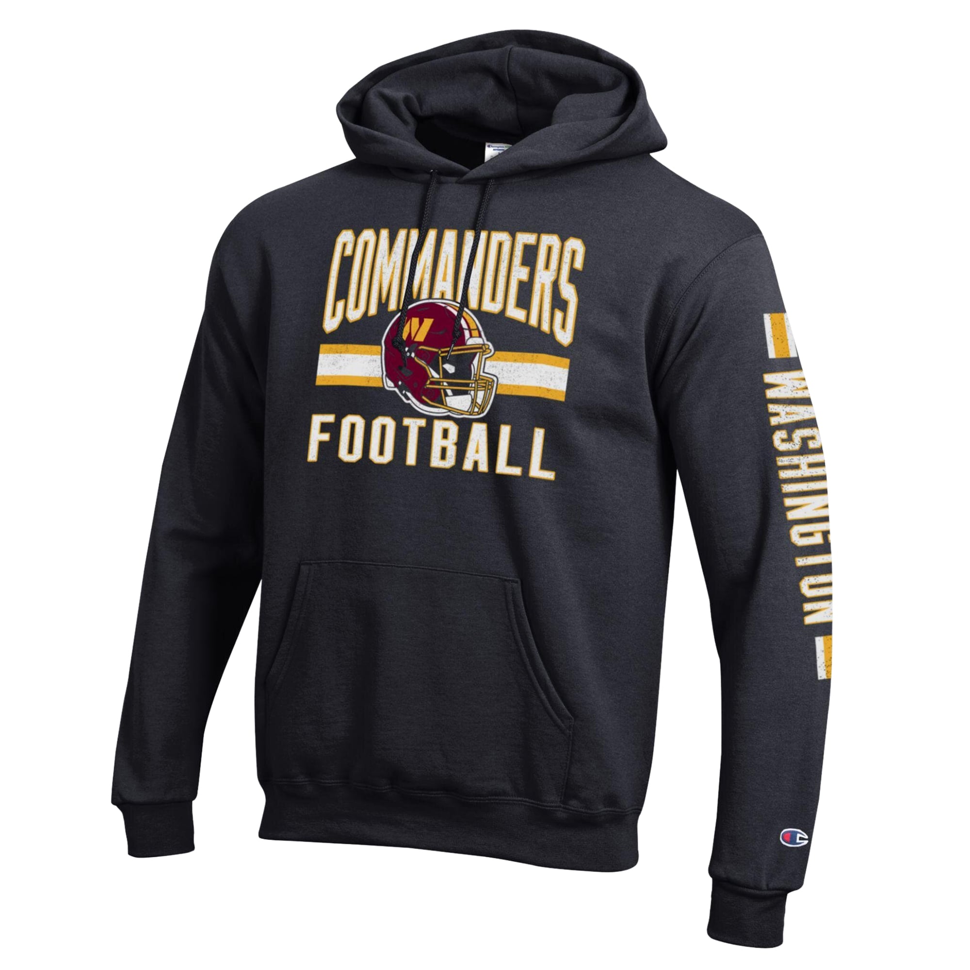 Sweat à capuche Champion noir Washington Commanders Powerblend pour homme