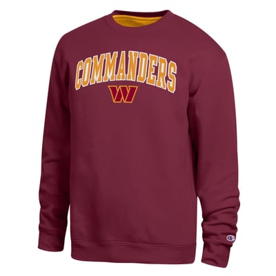  Washington Commanders Champion Contrast Lined Sweatshirt - Burgundy