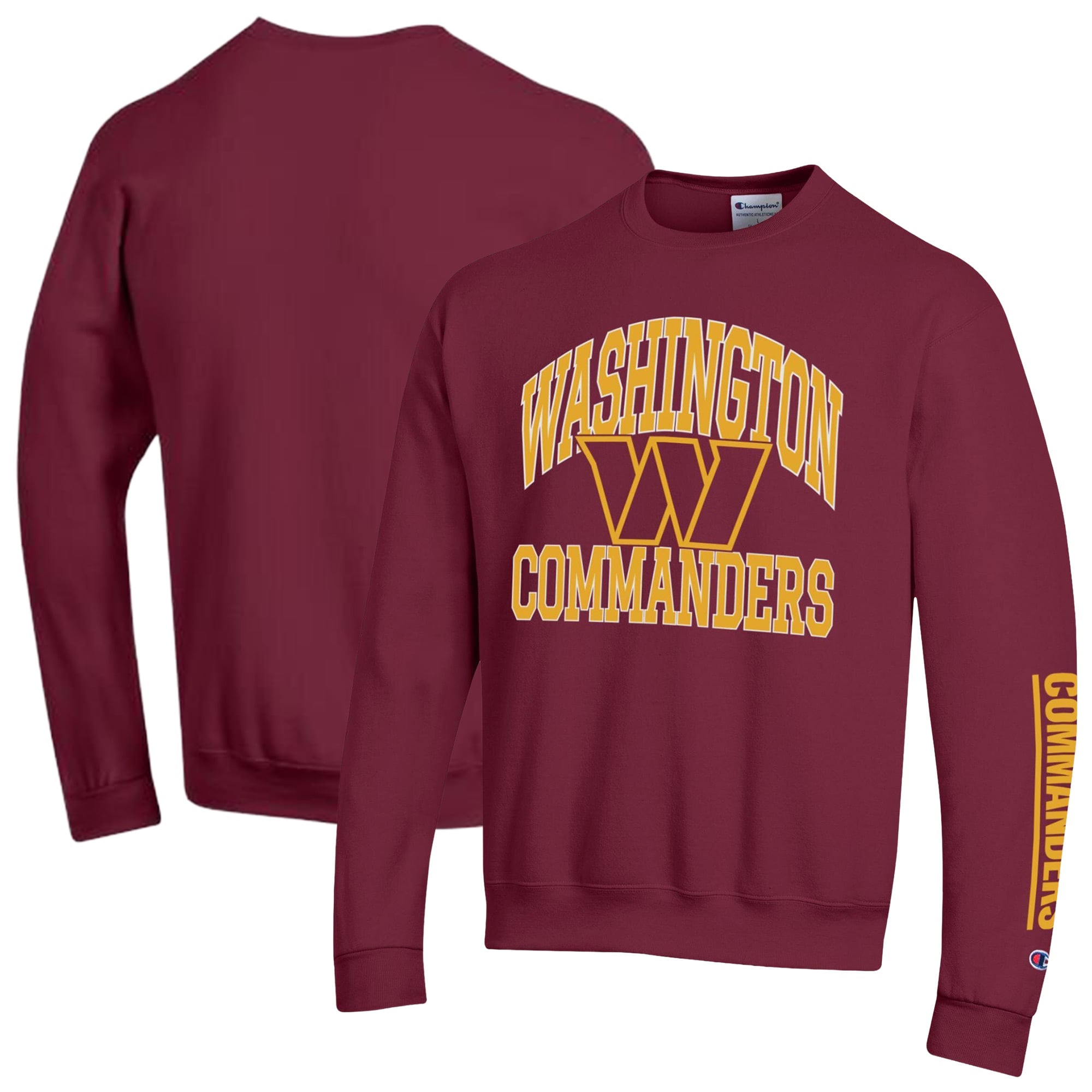 Sweat-shirt en polaire Powerblend bordeaux Champion Washington Commanders pour homme