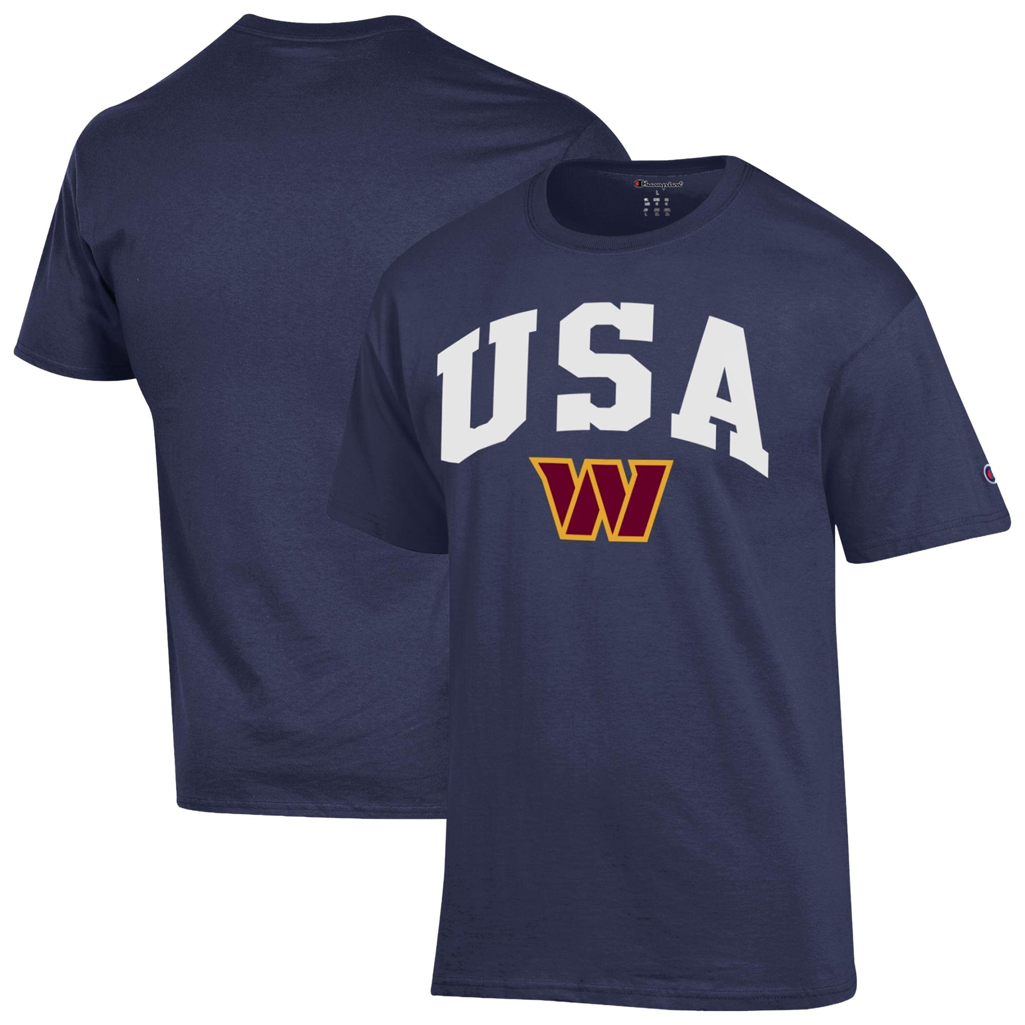 Men's Champion Navy Washington Commanders Americana T-Shirt