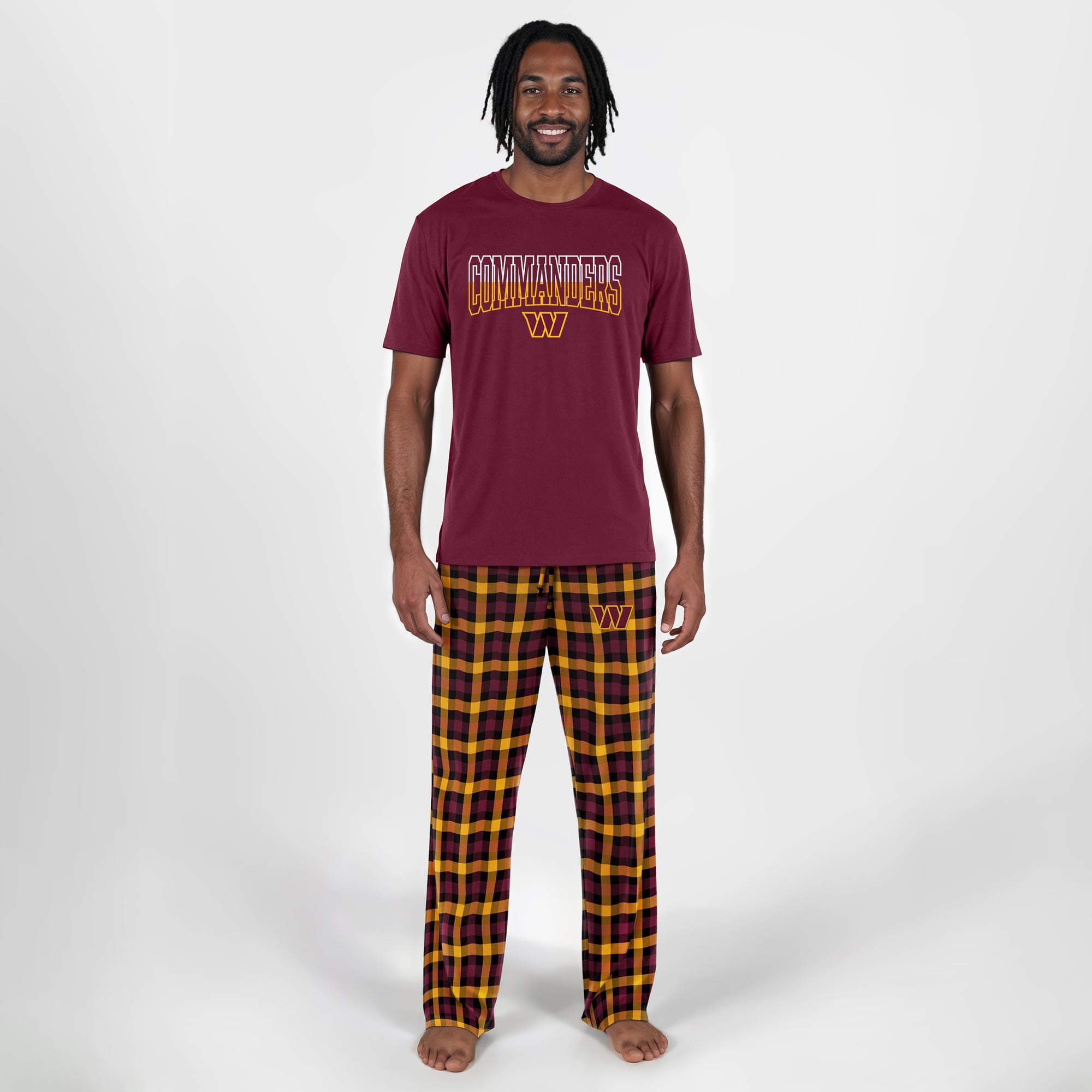 Men's Concepts Sport Burgundy Washington Commanders Highland Sleep Set