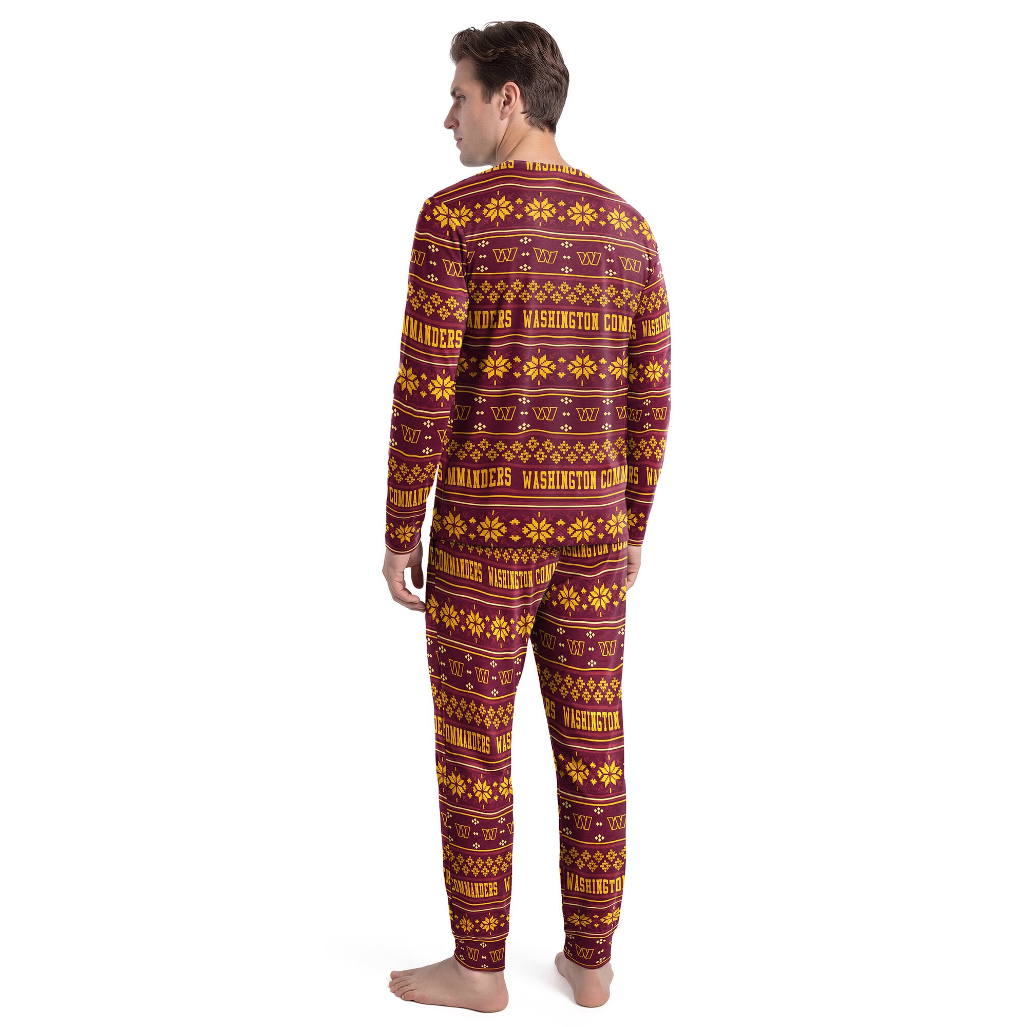 Ensemble t-shirt à manches longues et pantalon pour homme Concepts Sport bordeaux Washington Commanders Jubilee