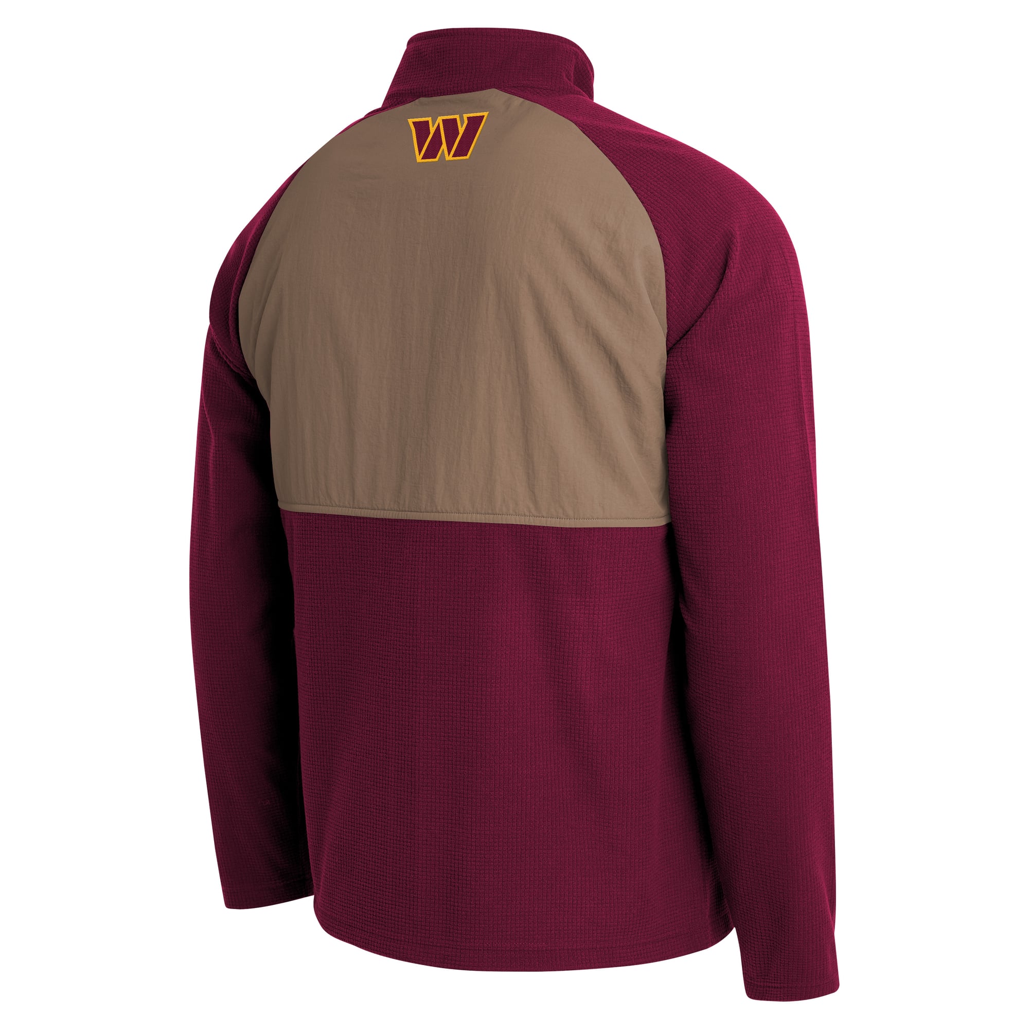 Veste raglan zippée intégrale Darius Rucker Collection pour homme par Fanatics, couleur bordeaux/beige, modèle Washington Commanders