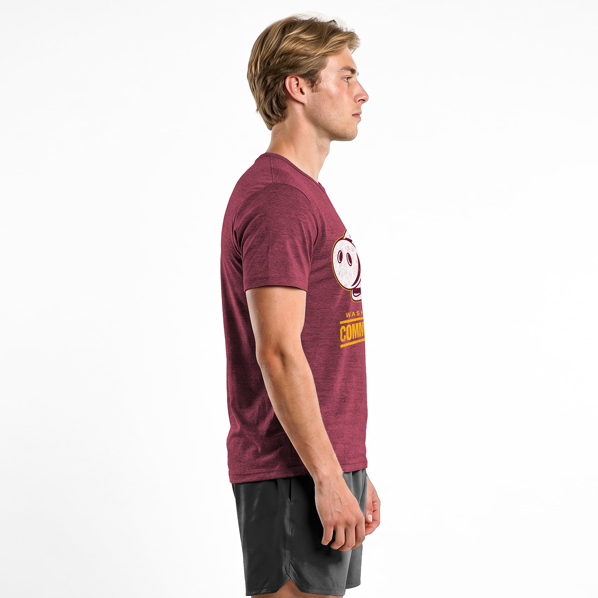 Men's Disney x Champion Burgundy Washington Commanders Hamm Tri-Blend T-Shirt