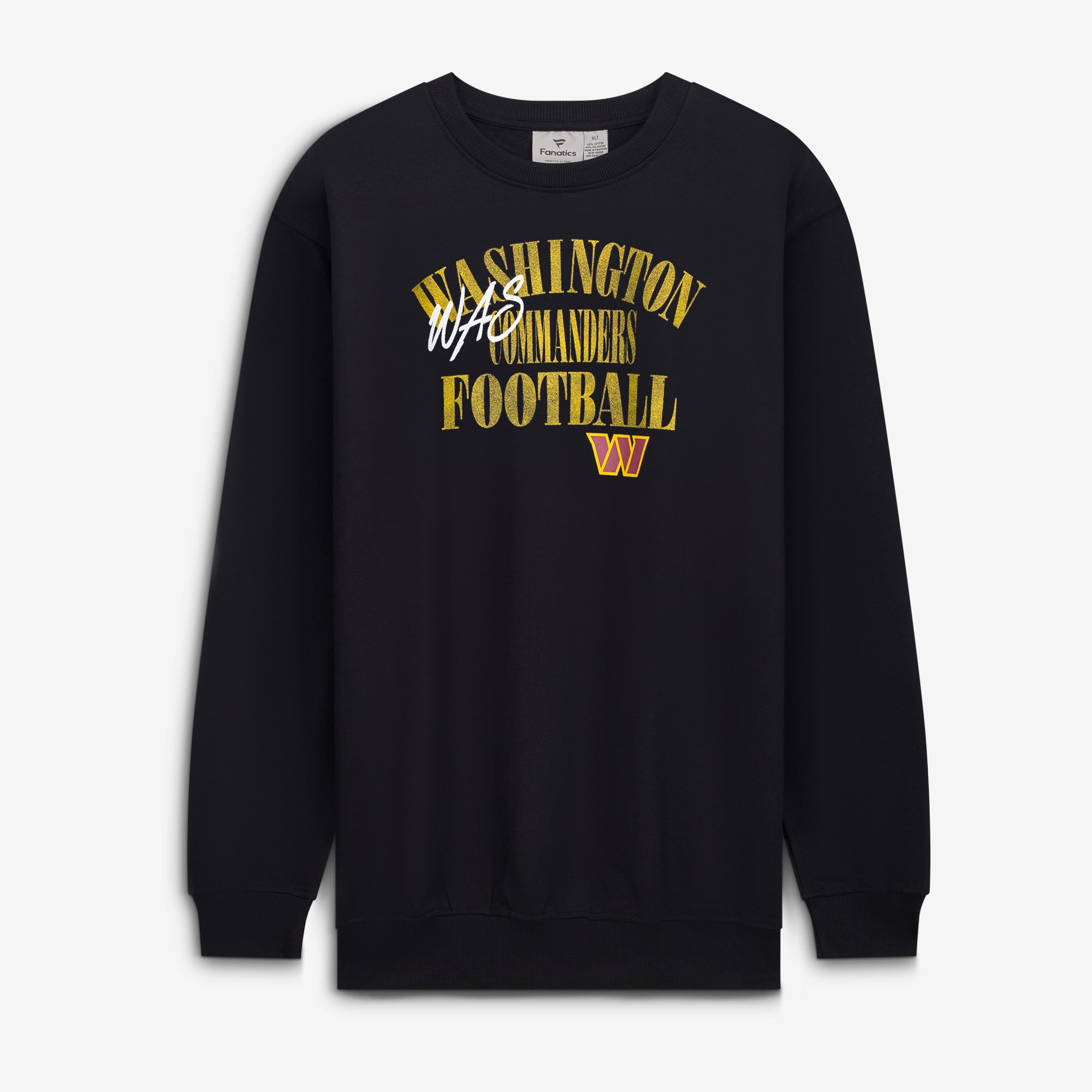 Sweat-shirt mi-temps décontracté Fanatics Black Washington Commanders pour homme, grandes tailles