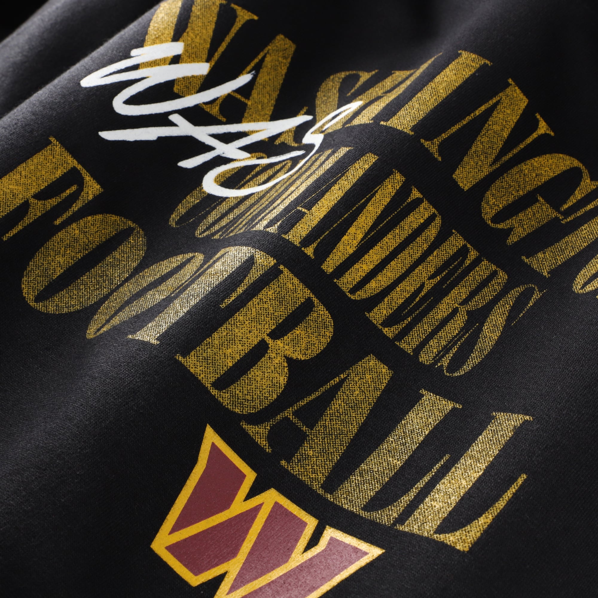 Sweat-shirt mi-temps décontracté Fanatics Black Washington Commanders pour homme, grandes tailles