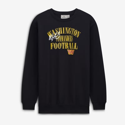 Washington Commanders Fanatics Big & Tall Relaxed Halftime Lead Sweatshirt - Black