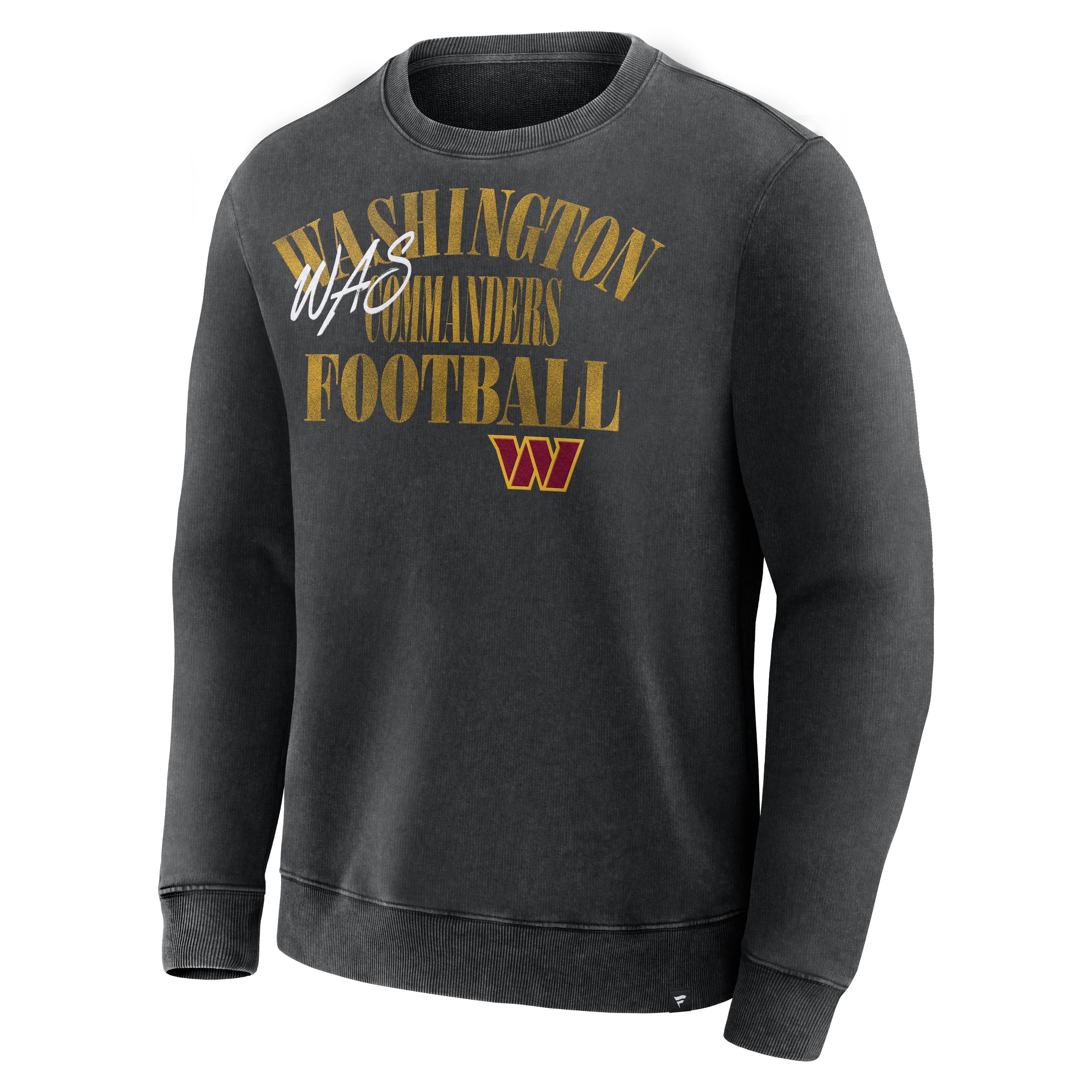 Men's Fanatics Black Washington Commanders Halftime Lead Relaxed Heavyweight French Terry Sweatshirt